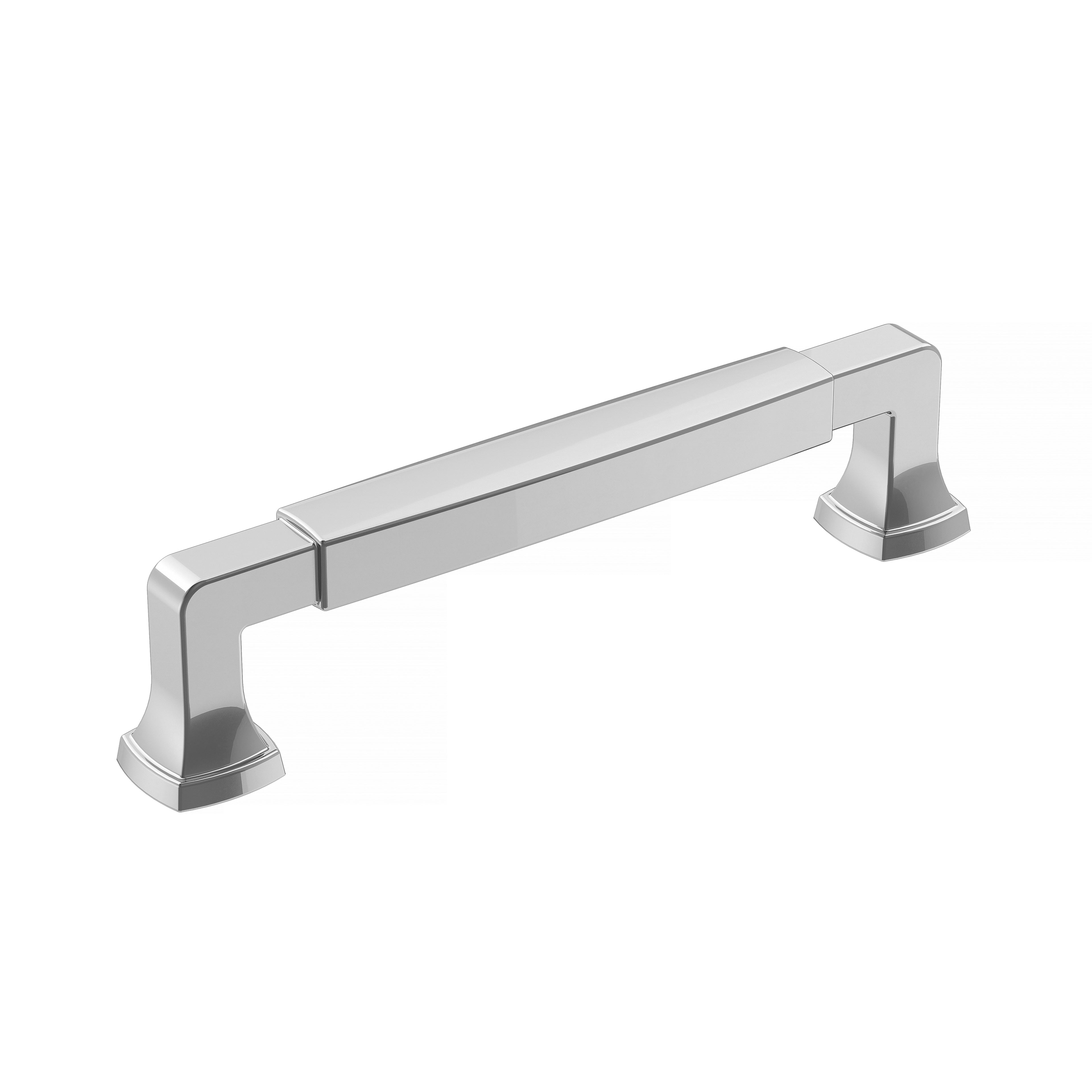Stature 5-1/16 inch (128mm) Center-to-Center Polished Chrome Cabinet Pull