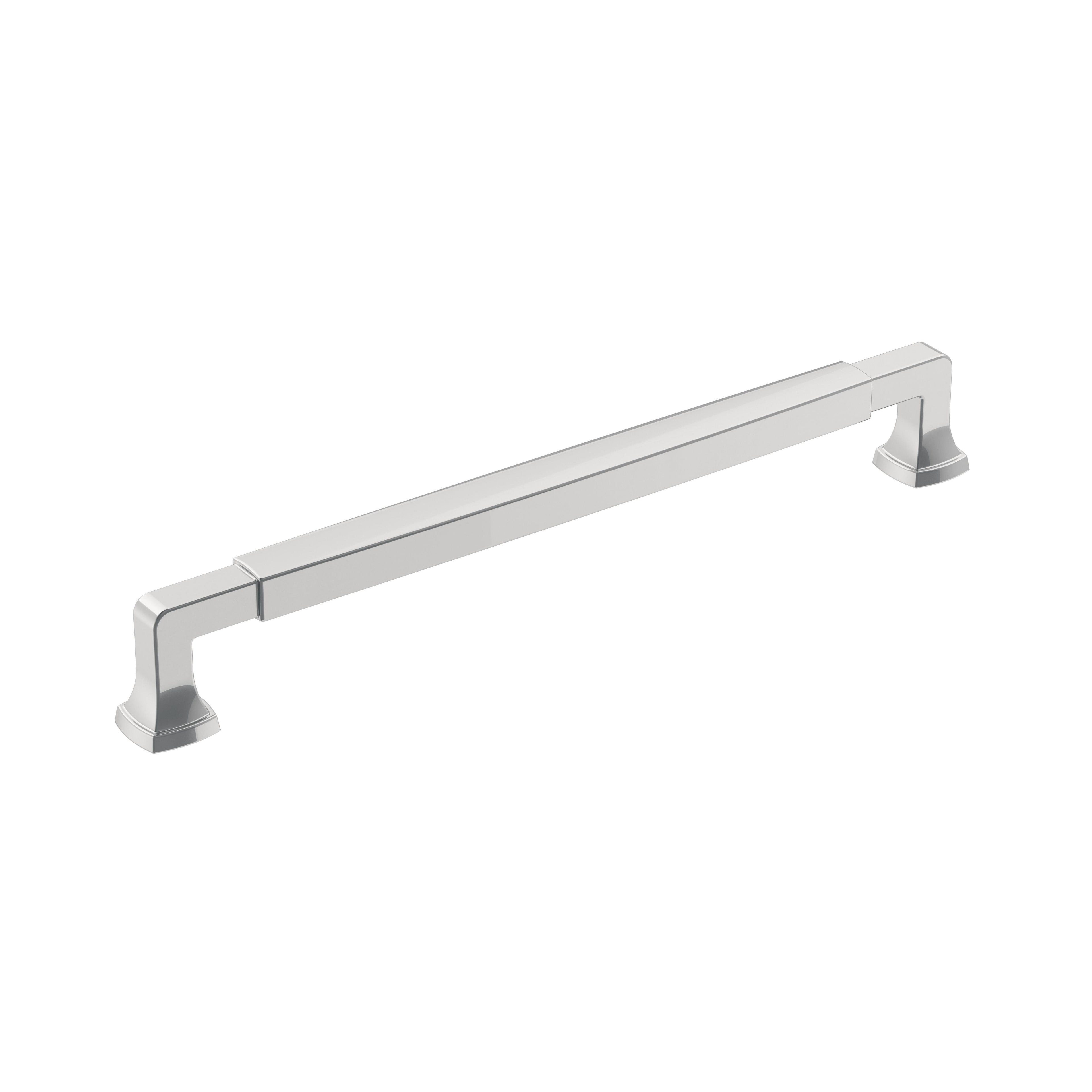 Stature 8-13/16 inch (224mm) Center-to-Center Polished Chrome Cabinet Pull
