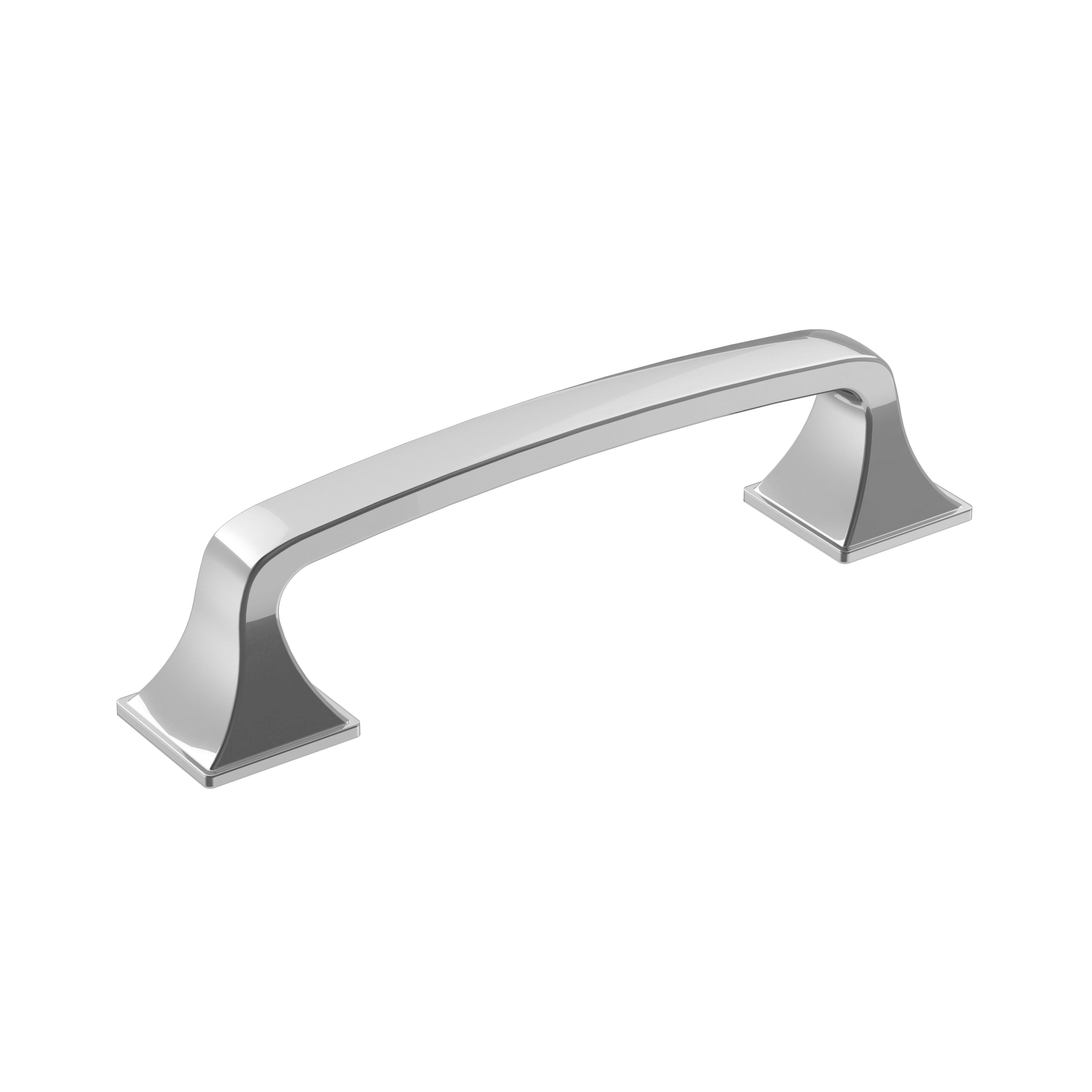 Ville 3-3/4 inch (96mm) Center-to-Center Polished Chrome Cabinet Pull