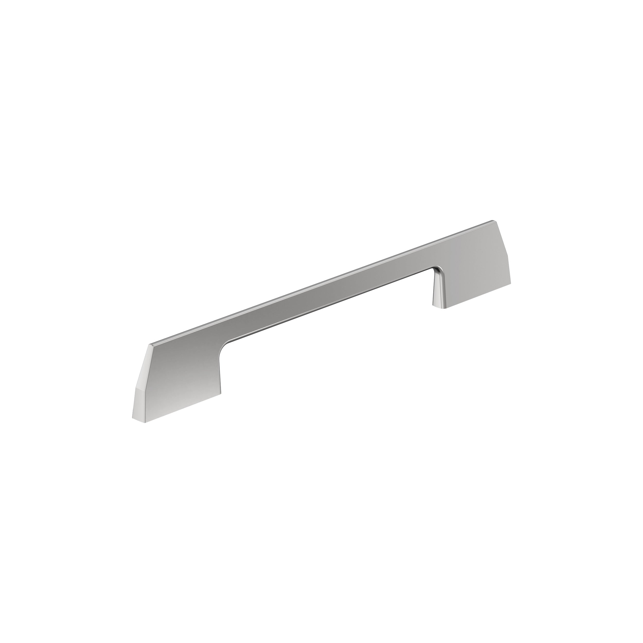 Angle 6-5/16 inch (160mm) Center-to-Center Polished Chrome Cabinet Pull