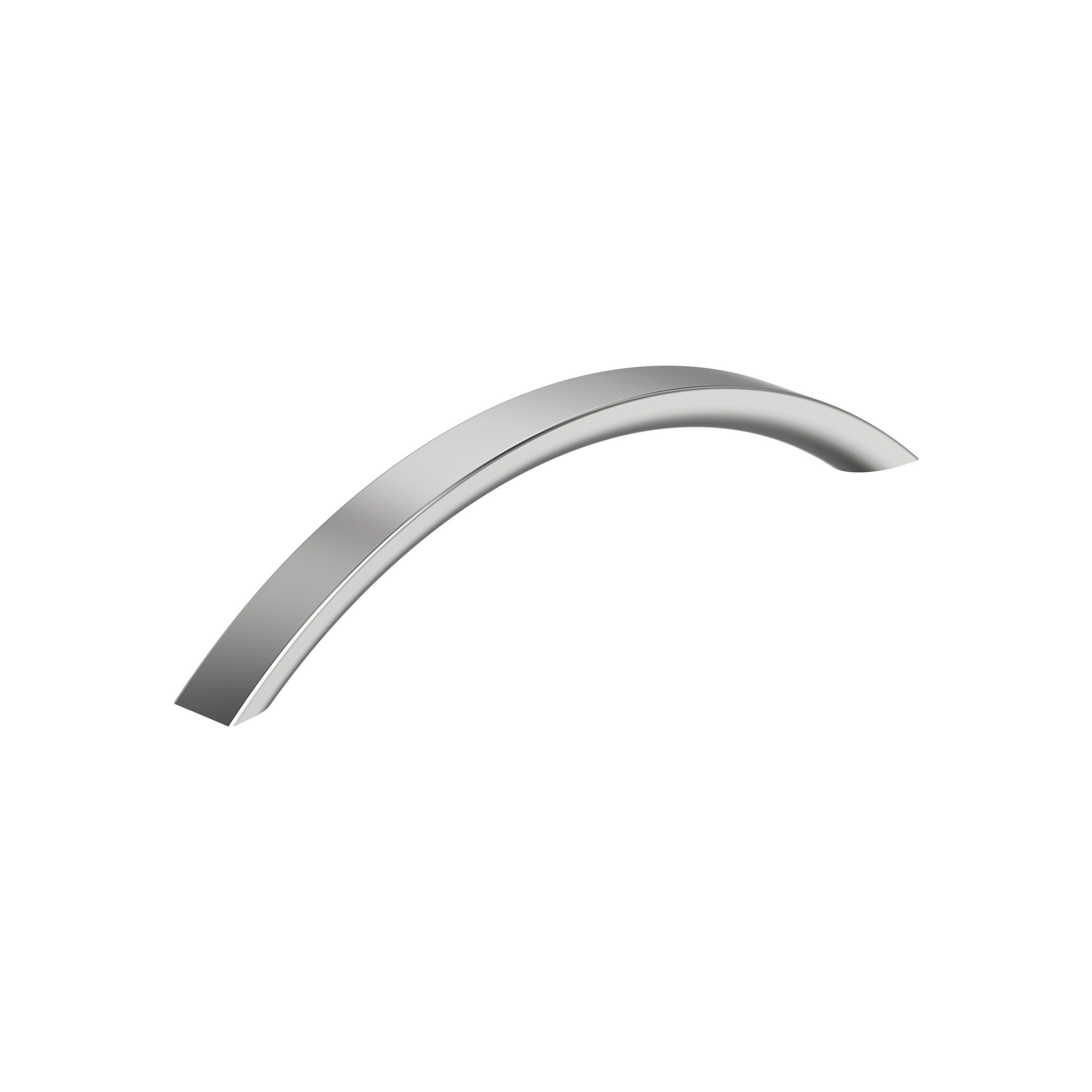 Parabolic 6-5/16 inch (160mm) Center-to-Center Polished Chrome Cabinet Pull