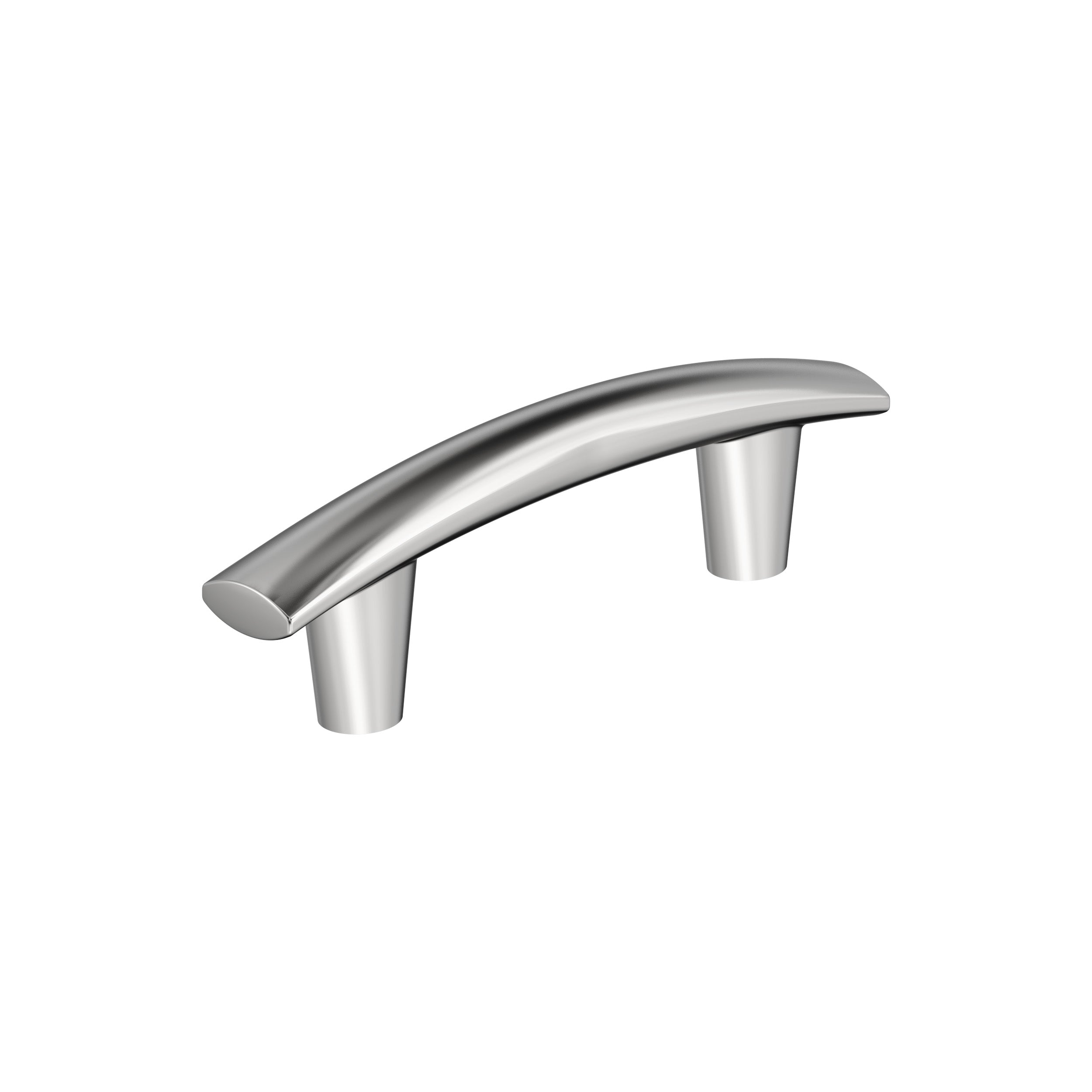 Willow 3 inch (76mm) Center-to-Center Polished Chrome Cabinet Pull