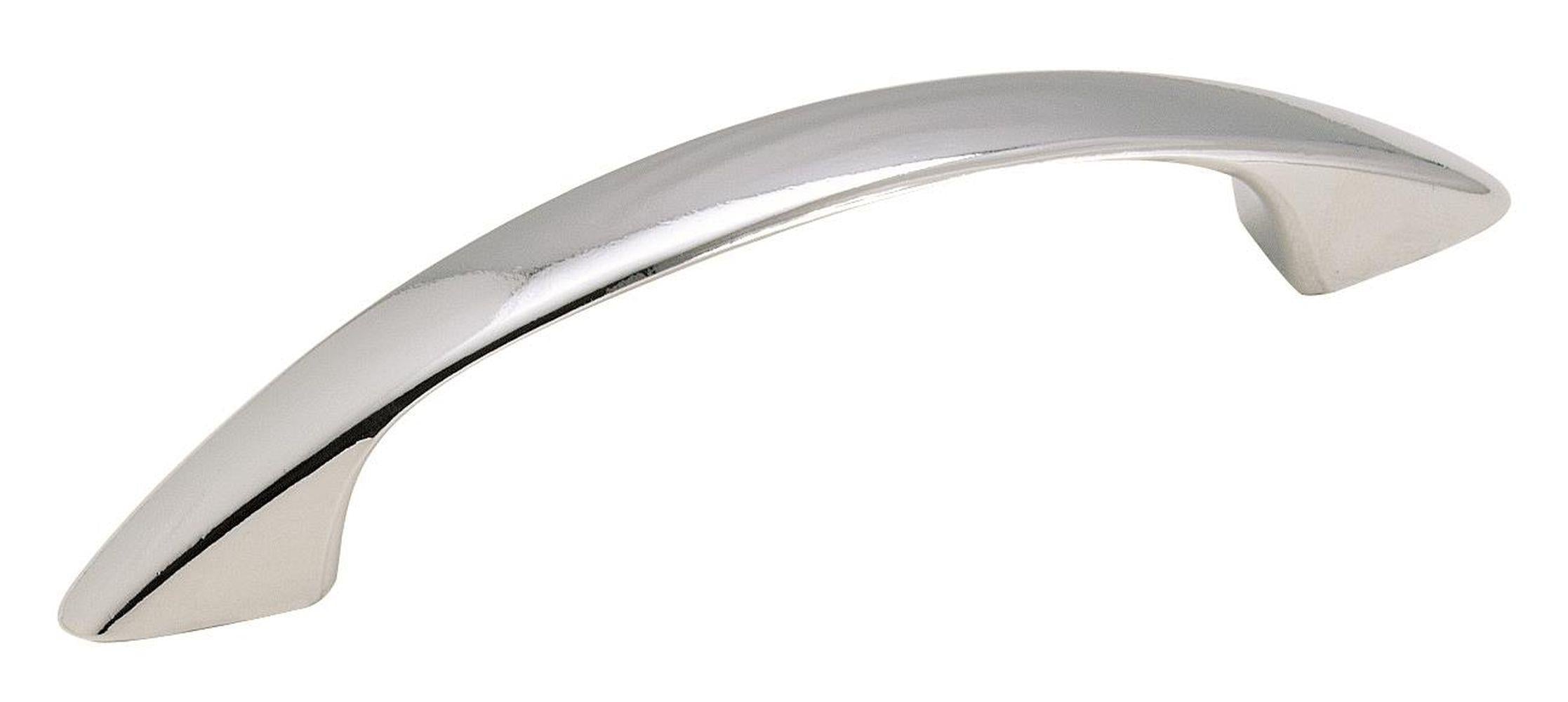 Arc 3 inch (76mm) Center-to-Center Polished Chrome Cabinet Pull