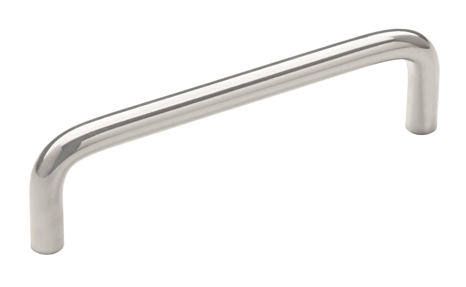 Wire Pulls 4 inch (102mm) Center-to-Center Polished Chrome Cabinet Pull