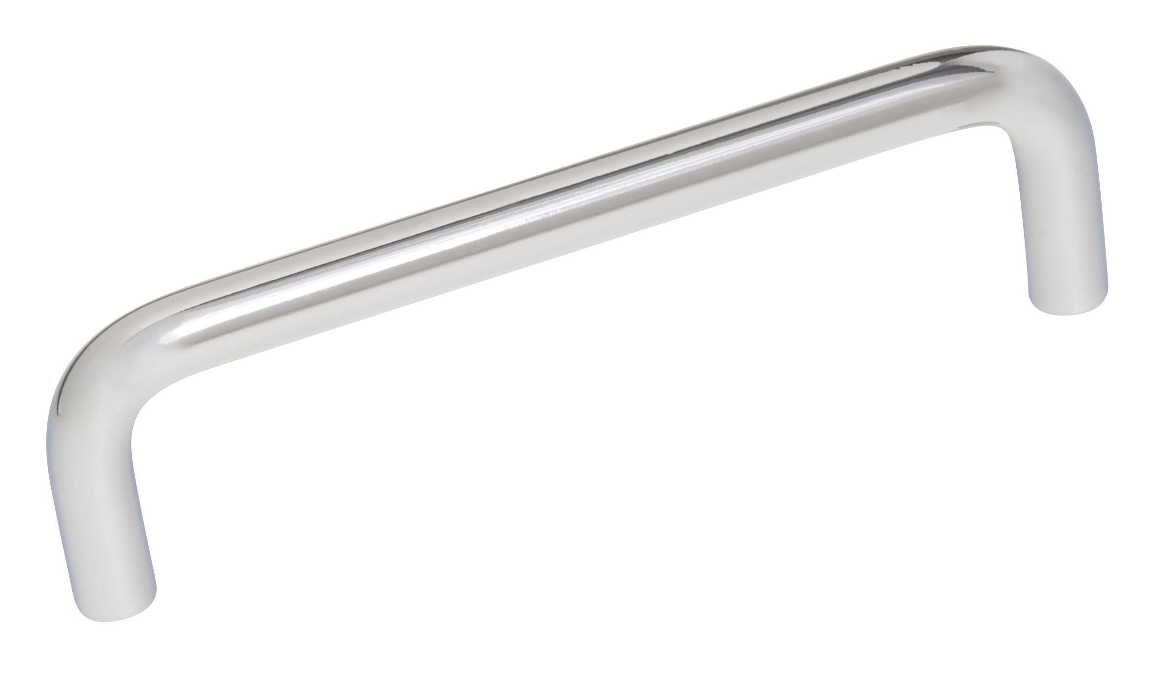 Wire Pulls 3-3/4 inch (96mm) Center-to-Center Polished Chrome Cabinet Pull