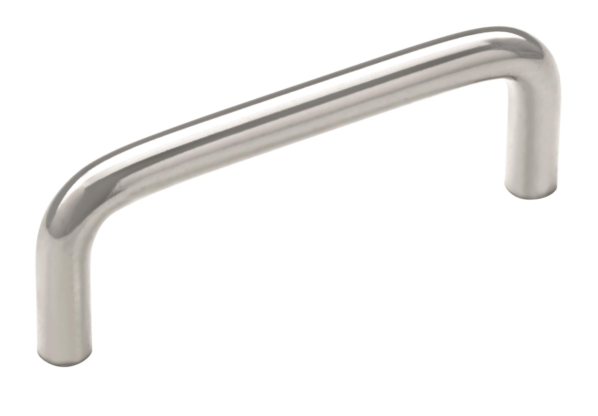 Wire Pulls 3 inch (76mm) Center-to-Center Polished Chrome Cabinet Pull