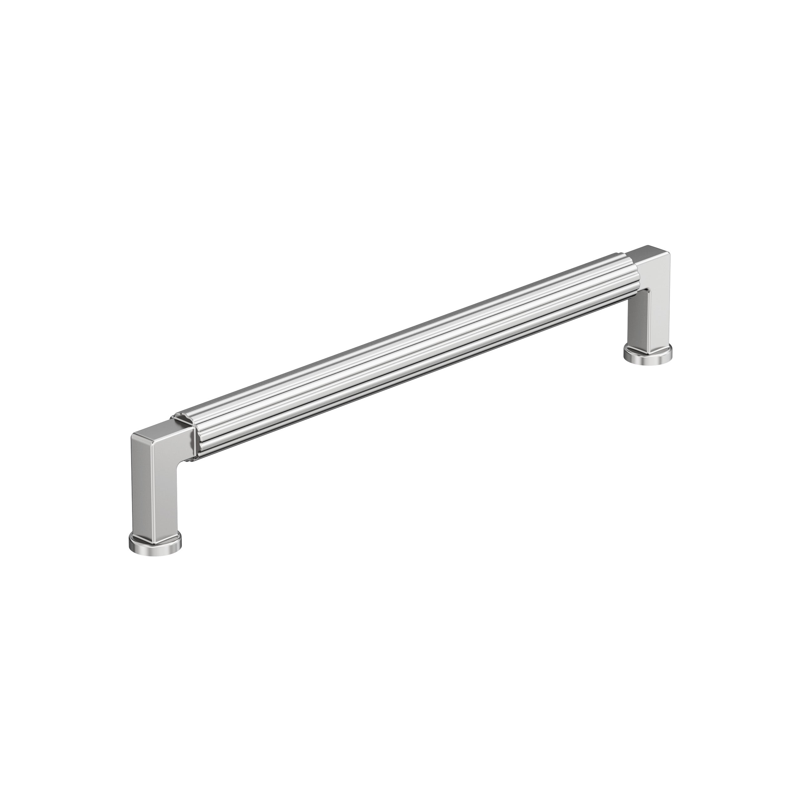 Ballard 7-9/16 inch (192mm) Center-to-Center Polished Chrome Cabinet Pull