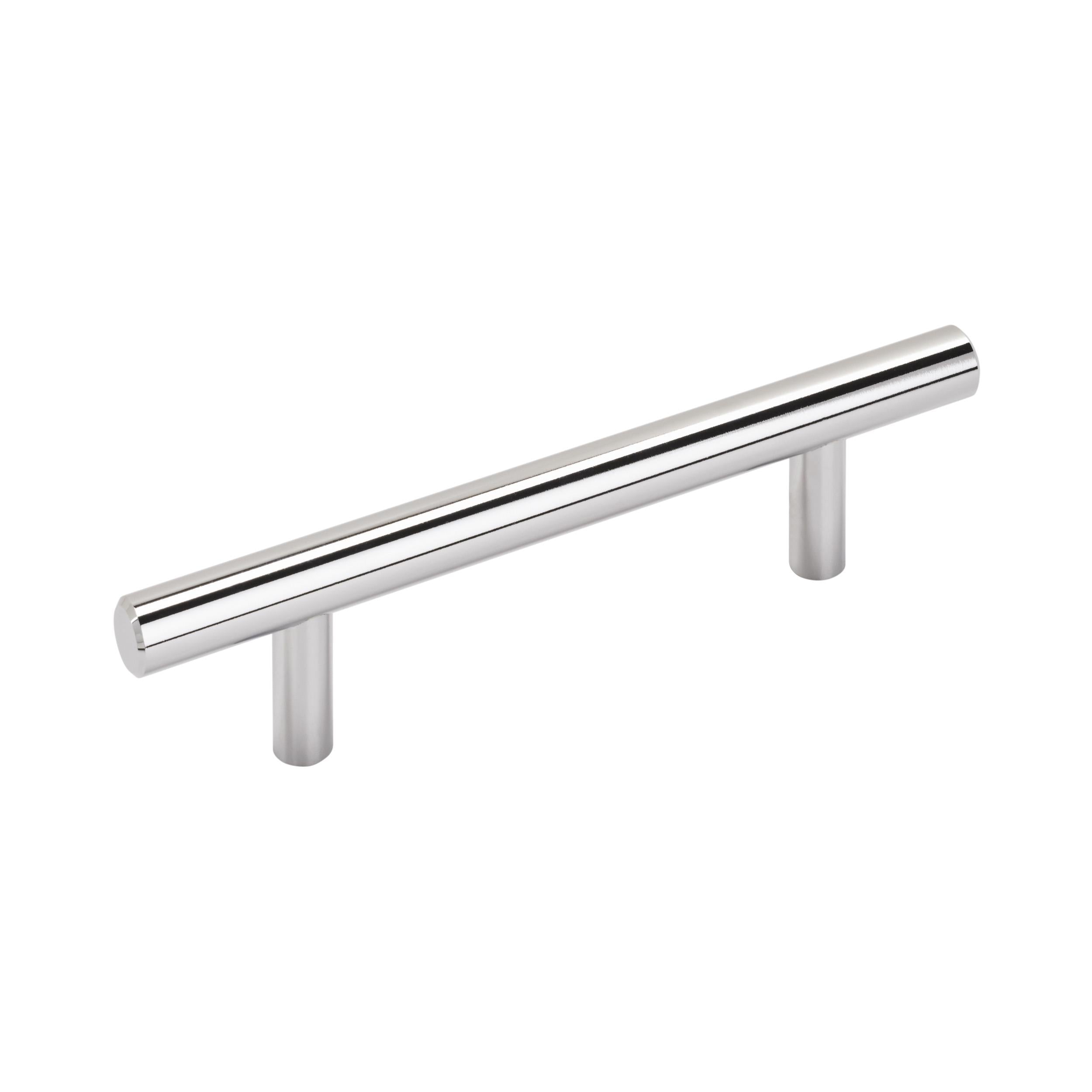 Bar Pulls 3-3/4 inch (96mm) Center-to-Center Polished Chrome Cabinet Pull