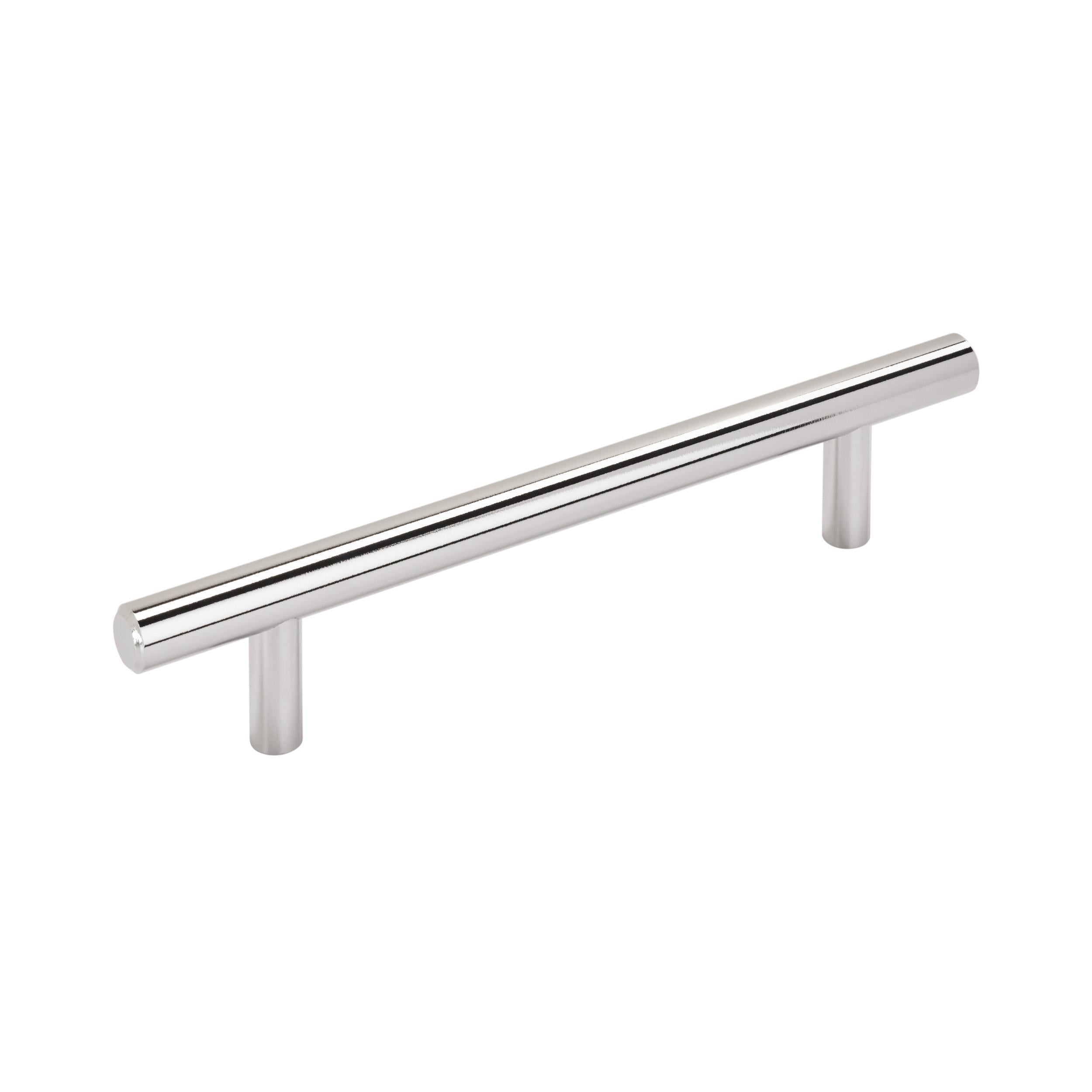 Bar Pulls 5-1/16 inch (128mm) Center-to-Center Polished Chrome Cabinet Pull