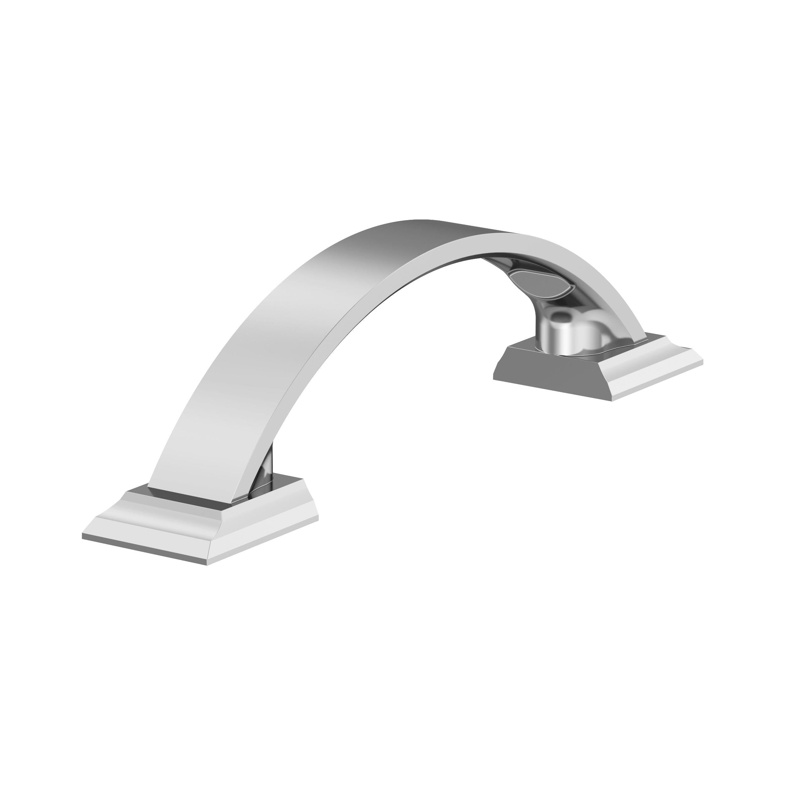 Candler 3 inch (76mm) Center-to-Center Polished Chrome Cabinet Pull