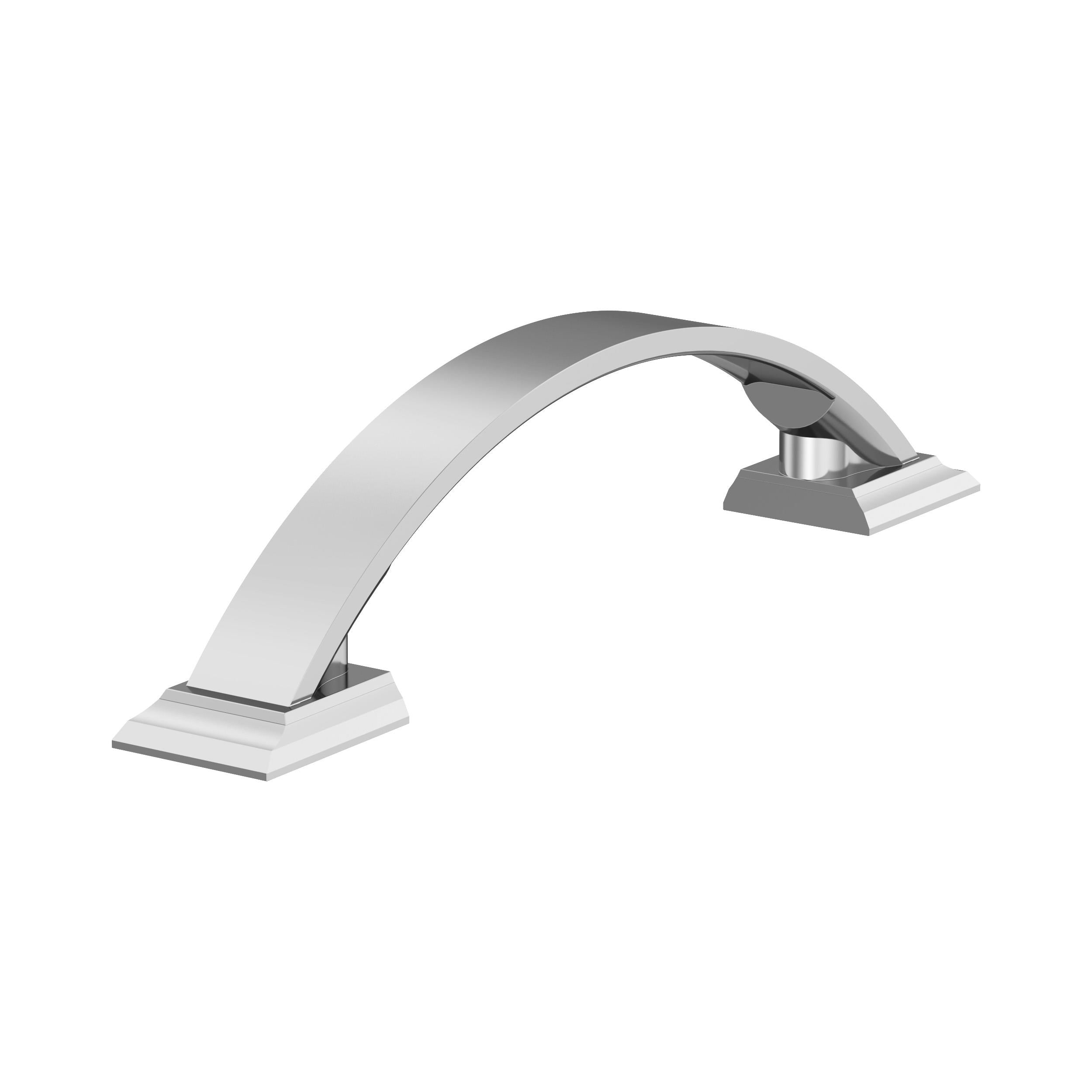 Candler 3-3/4 inch (96mm) Center-to-Center Polished Chrome Cabinet Pull