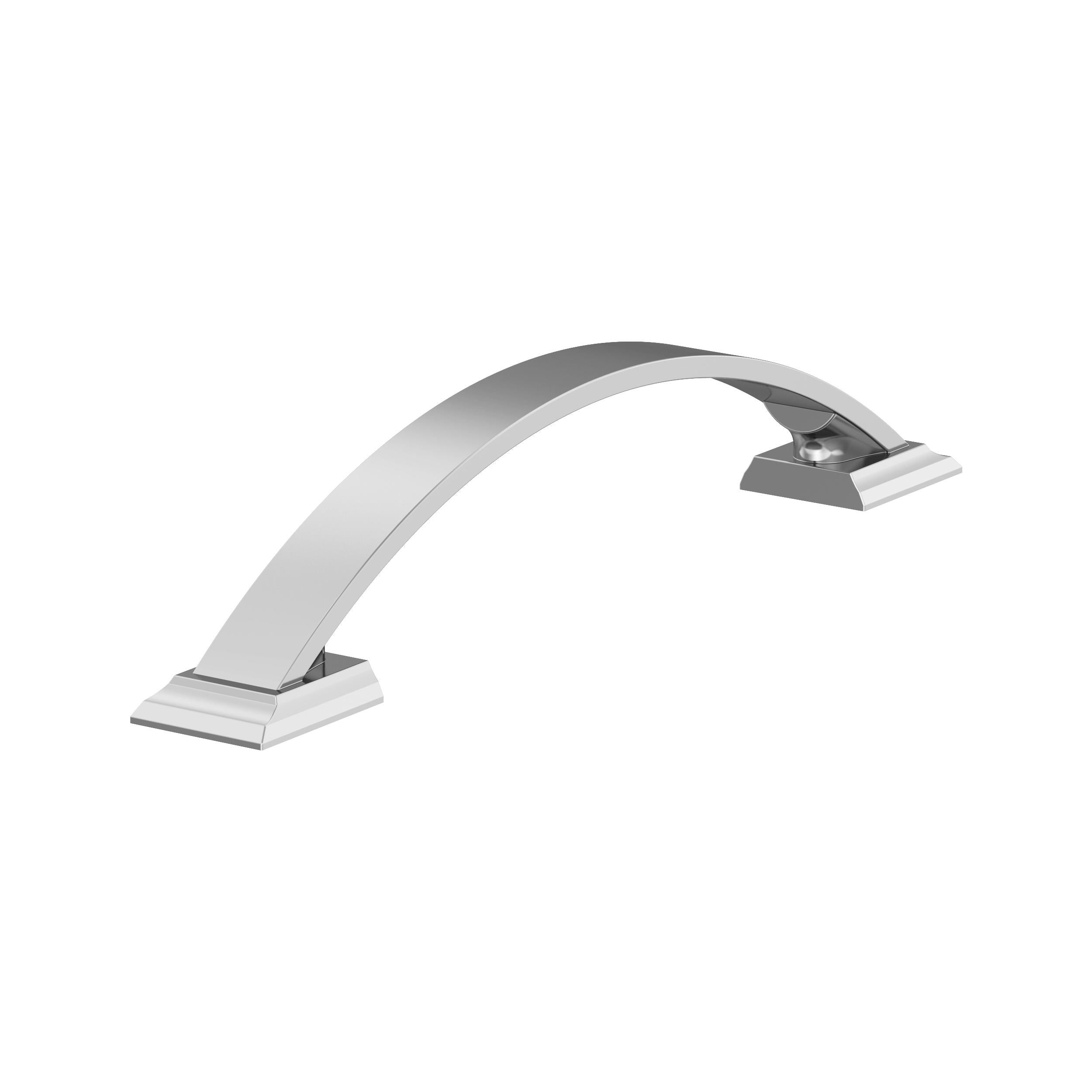 Candler 5-1/16 inch (128mm) Center-to-Center Polished Chrome Cabinet Pull