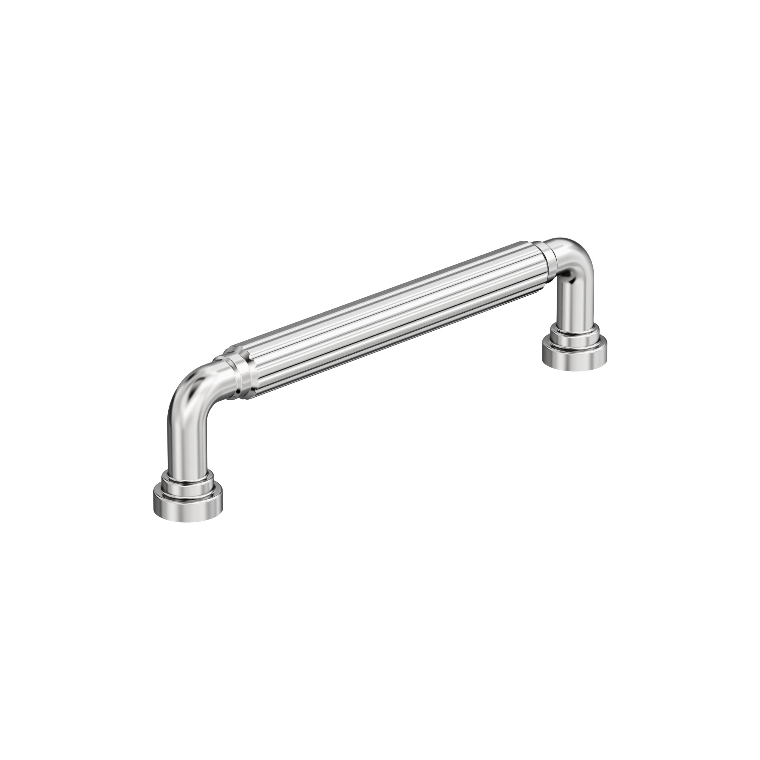 Cowrie 5-1/16 inch (128mm) Center-to-Center Polished Chrome Cabinet Pull