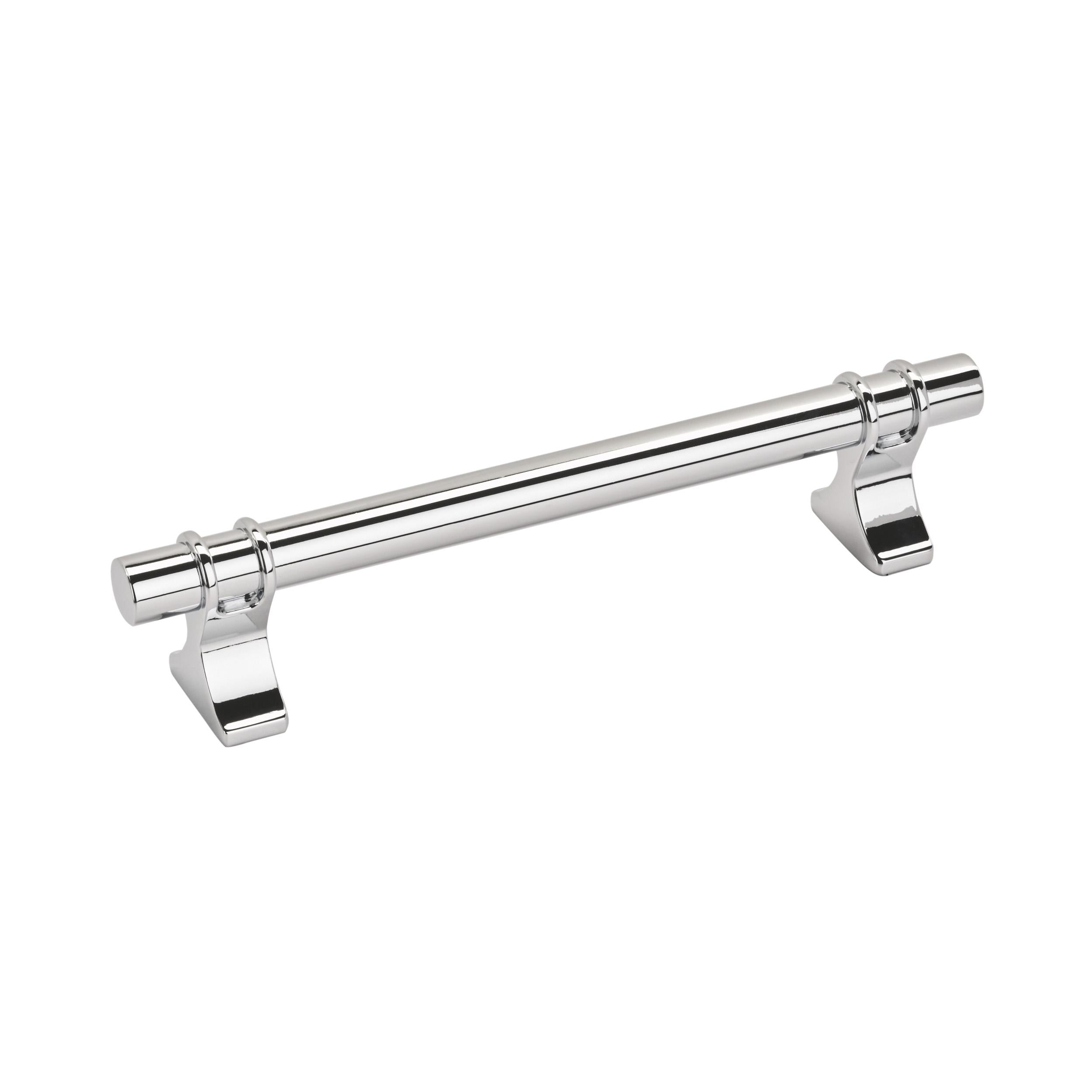 Davenport 5-1/16 inch (128mm) Center-to-Center Polished Chrome Cabinet Pull