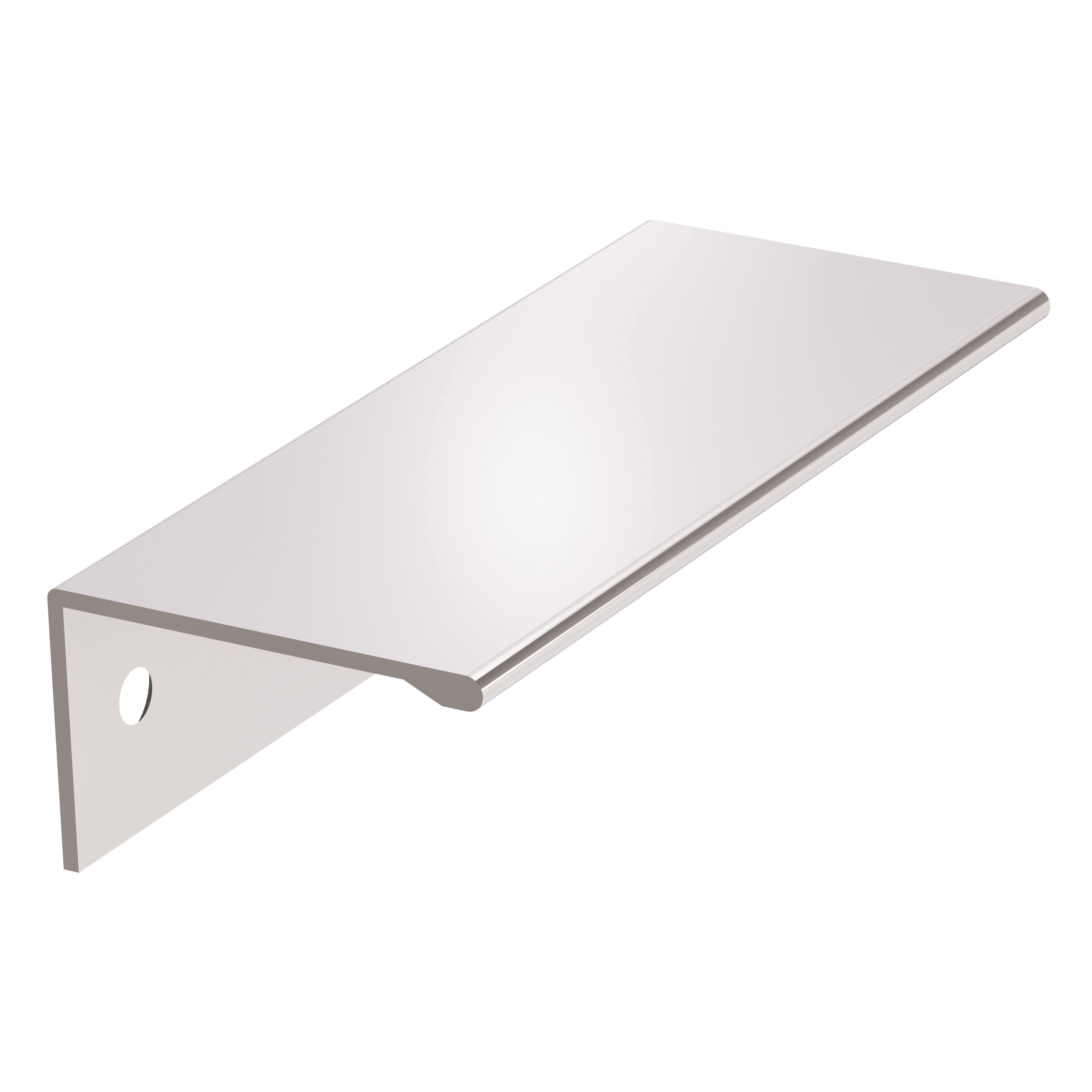Edge Pulls 3 inch (76mm) Center-to-Center Polished Chrome Cabinet Edge Pull
