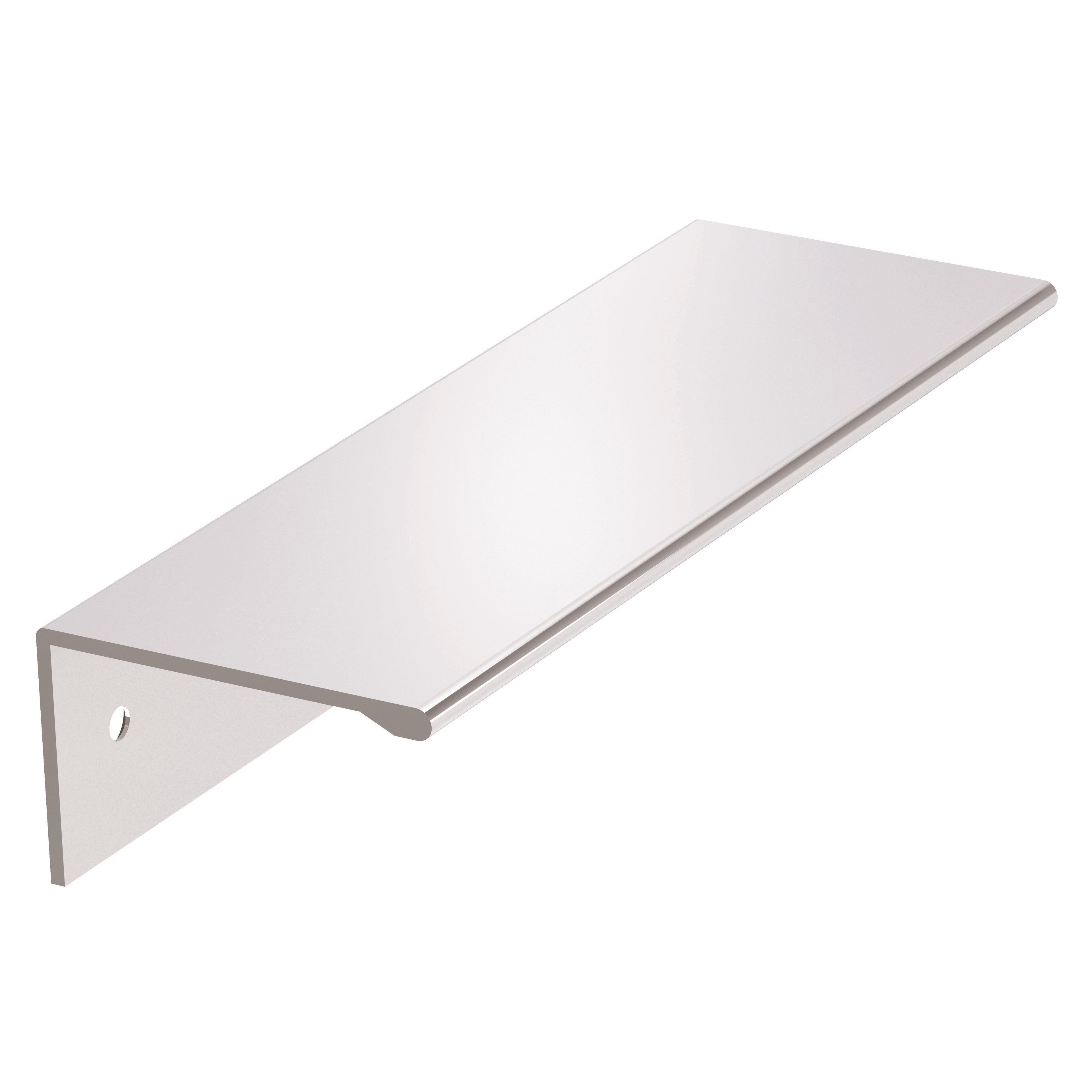 Edge Pulls 3-3/4 inch (96mm) Center-to-Center Polished Chrome Cabinet Edge Pull