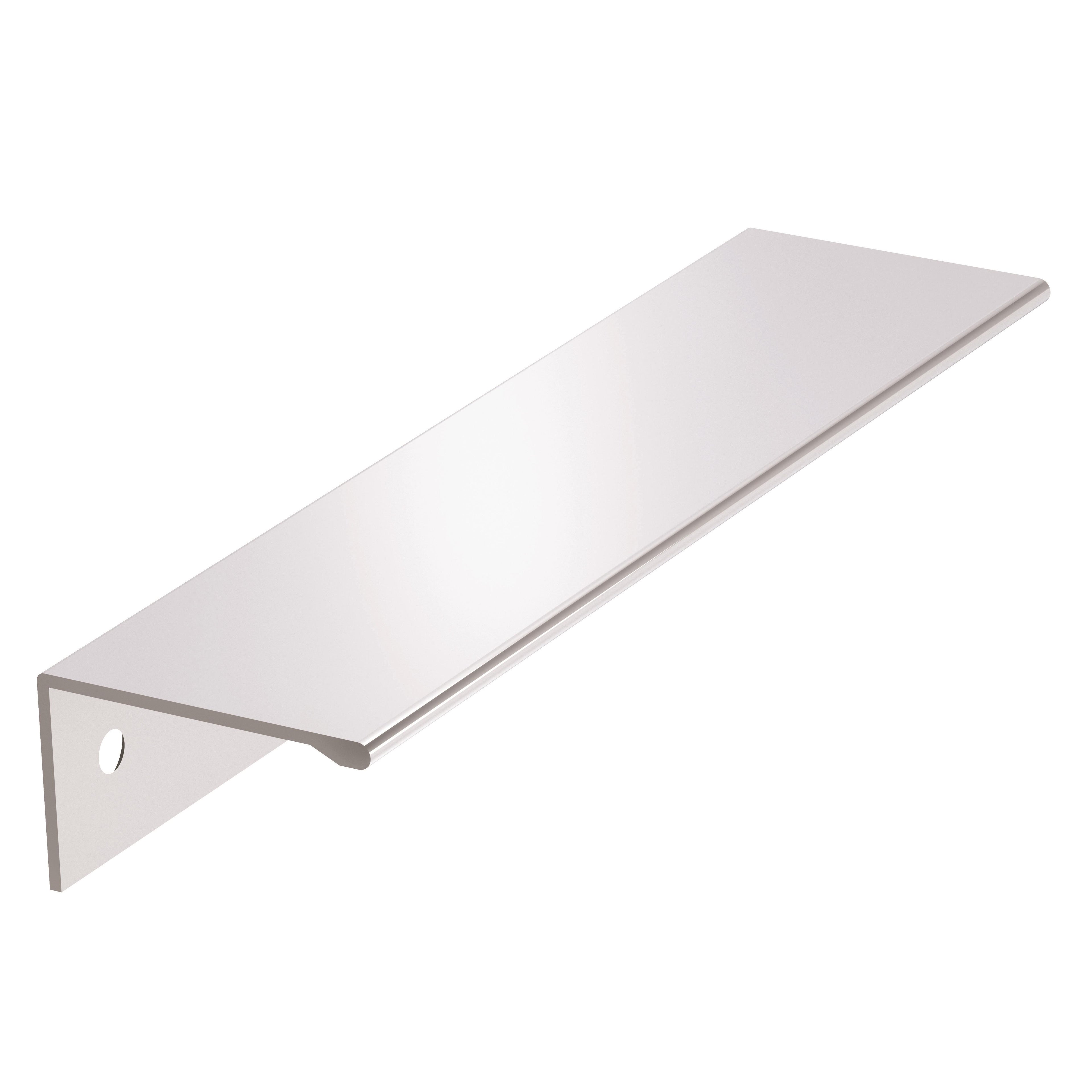 Edge Pulls 5-1/16 inch (128mm) Center-to-Center Polished Chrome Cabinet Edge Pull