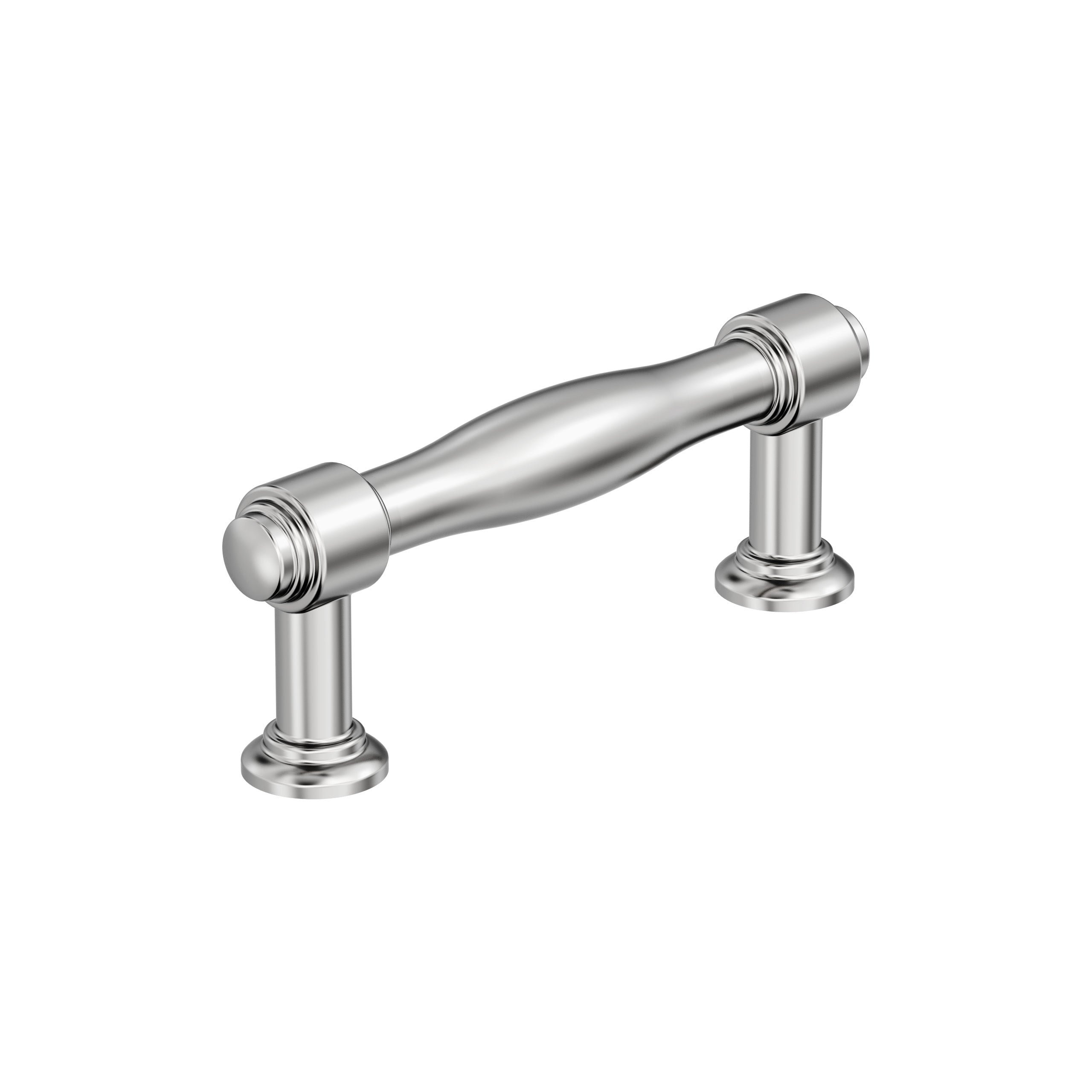 Enlivity 3 inch (76mm) Center-to-Center Polished Chrome Cabinet Pull