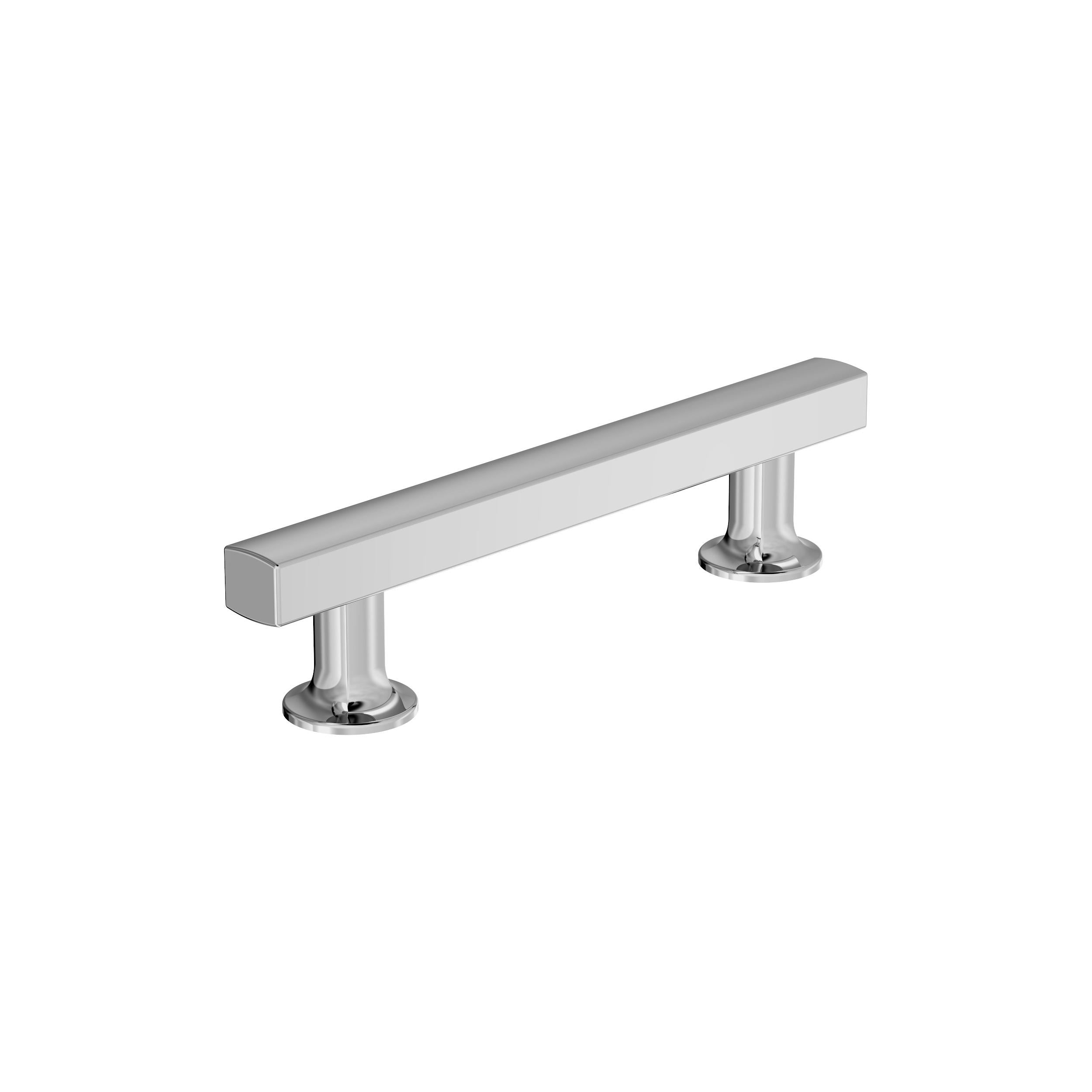 Everett 3-3/4 inch (96mm) Center-to-Center Polished Chrome Cabinet Pull