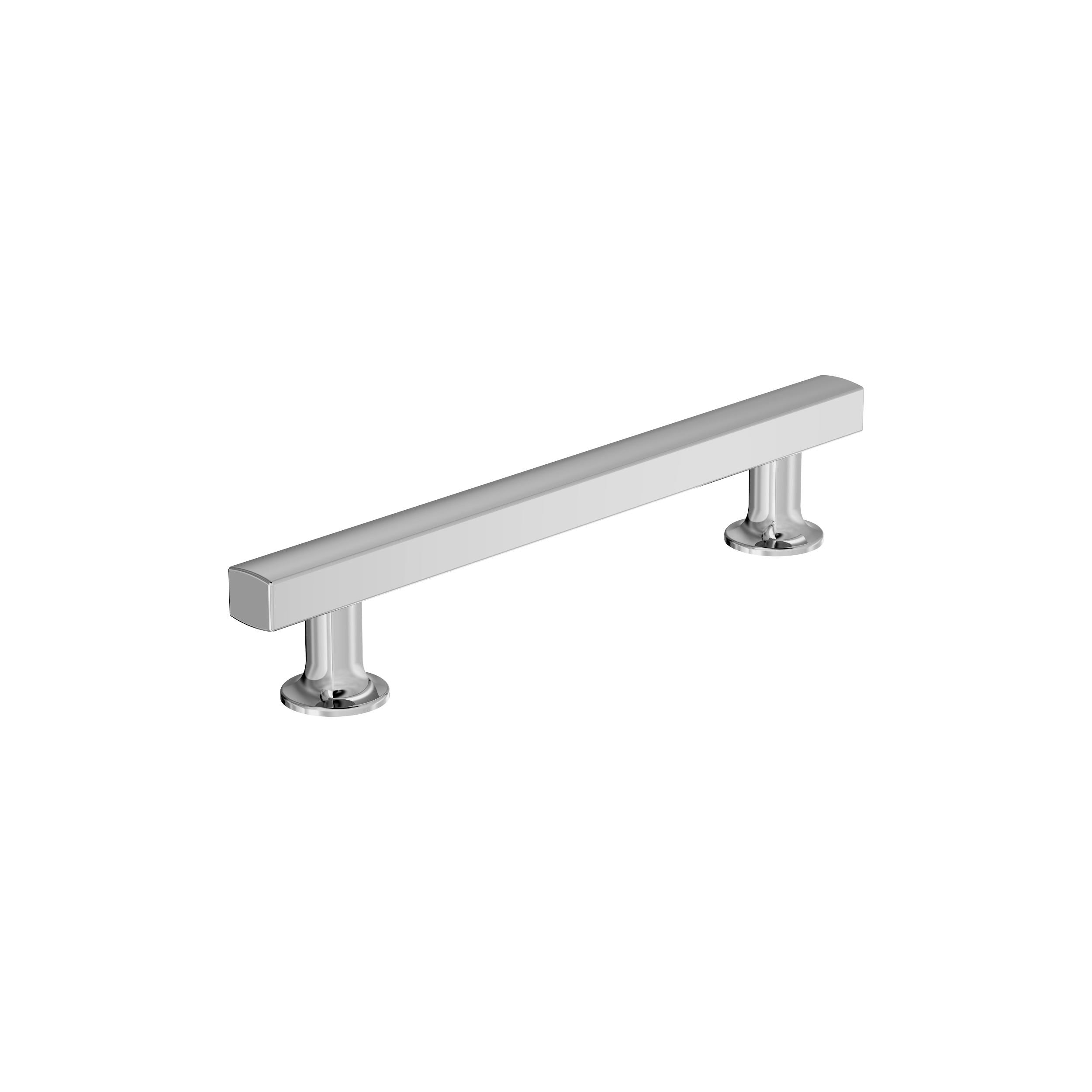 Everett 5-1/16 inch (128mm) Center-to-Center Polished Chrome Cabinet Pull