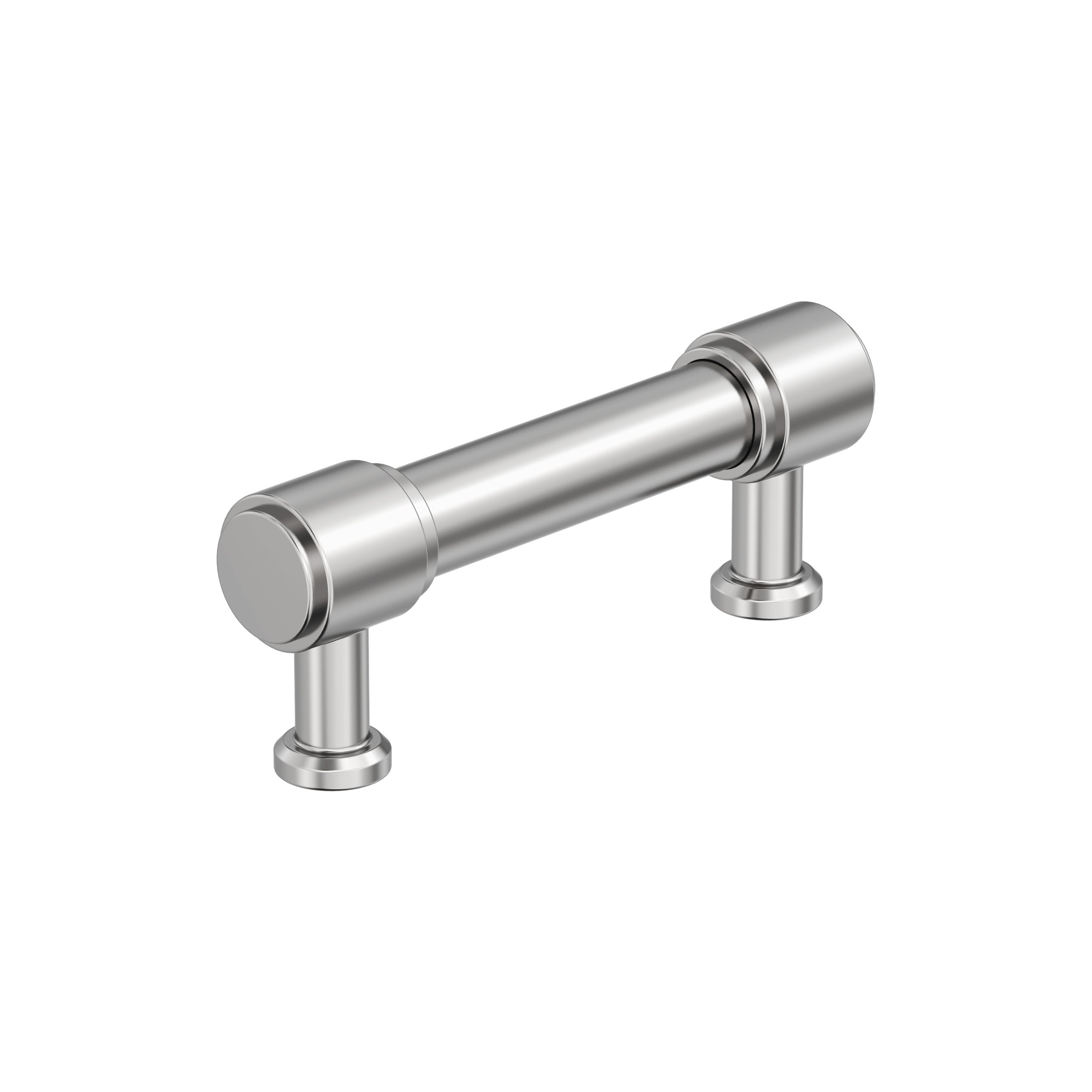 Faircrest 3 inch (76mm) Center-to-Center Polished Chrome Cabinet Pull