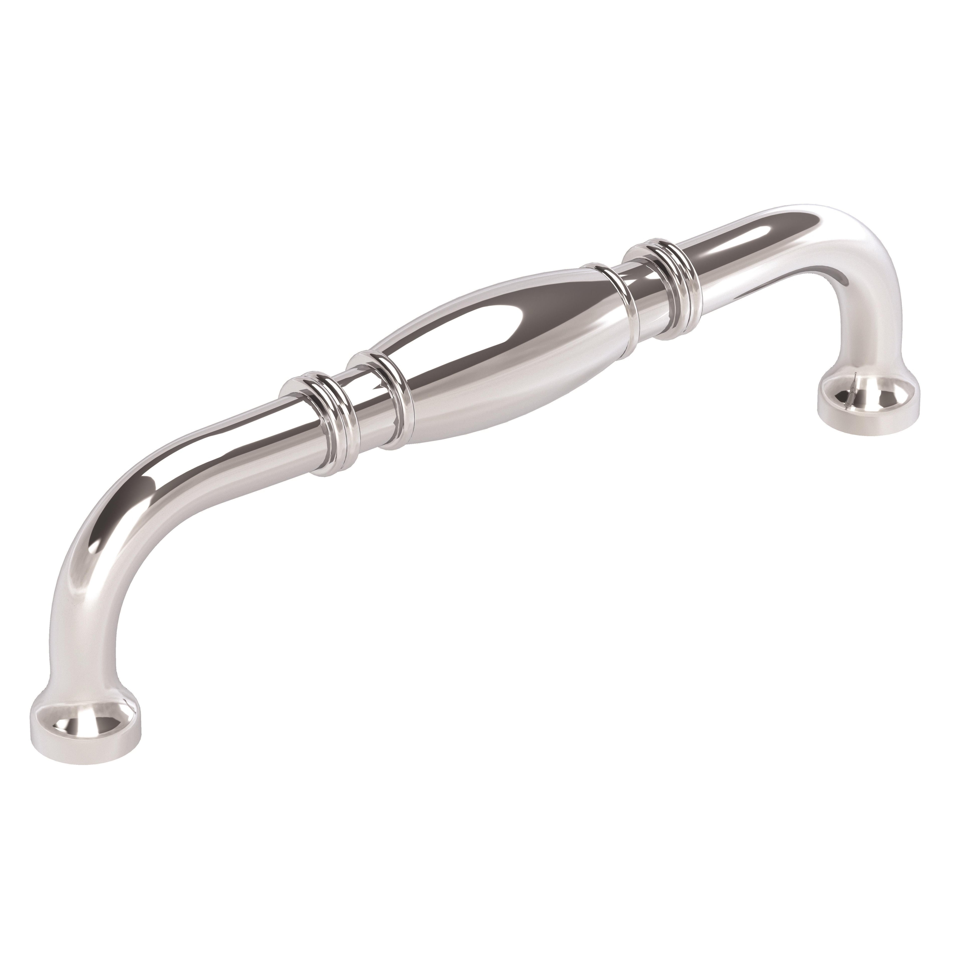 Granby 5-1/16 inch (128mm) Center-to-Center Polished Chrome Cabinet Pull