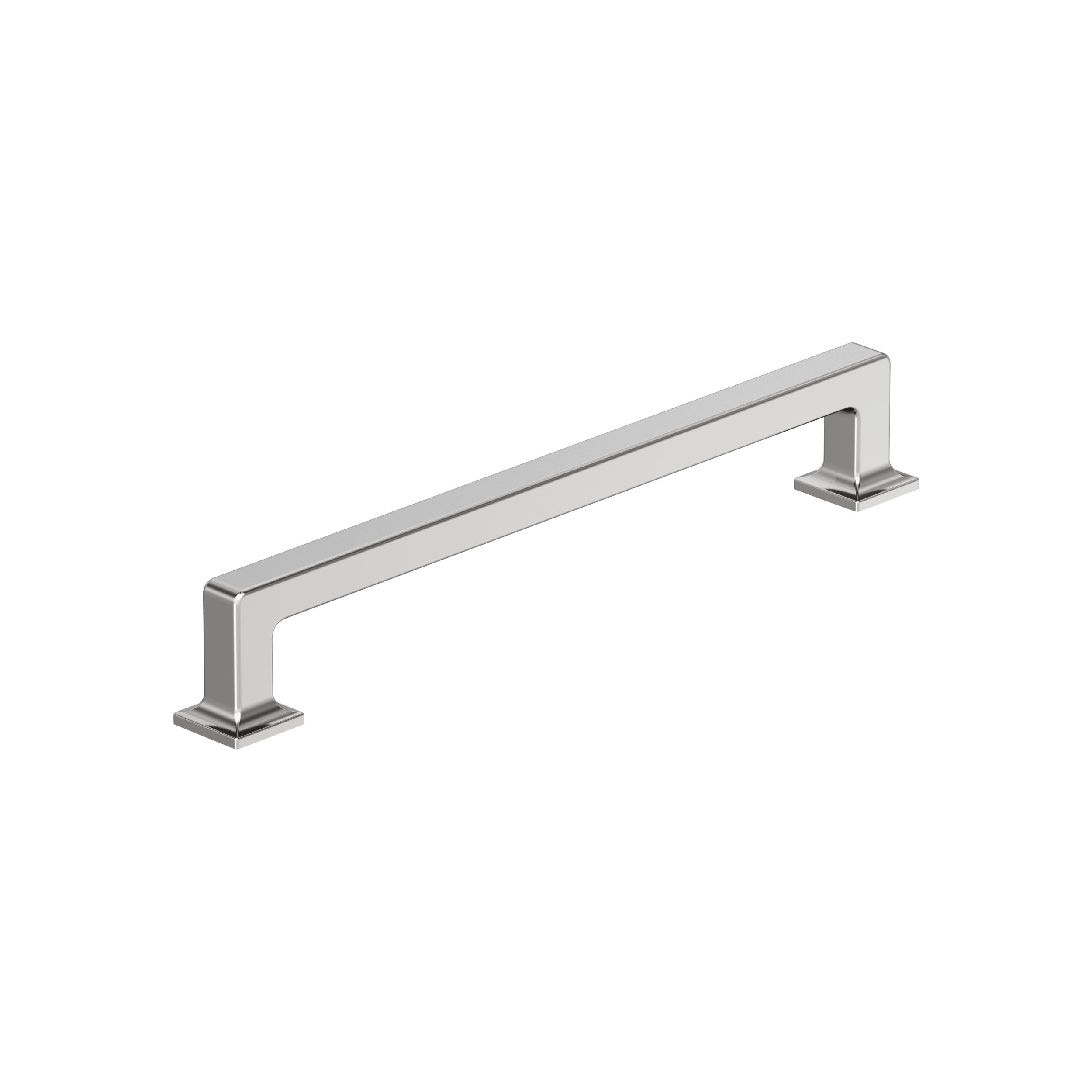Lintel 7-9/16 inch (192mm) Center-to-Center Polished Chrome Cabinet Pull