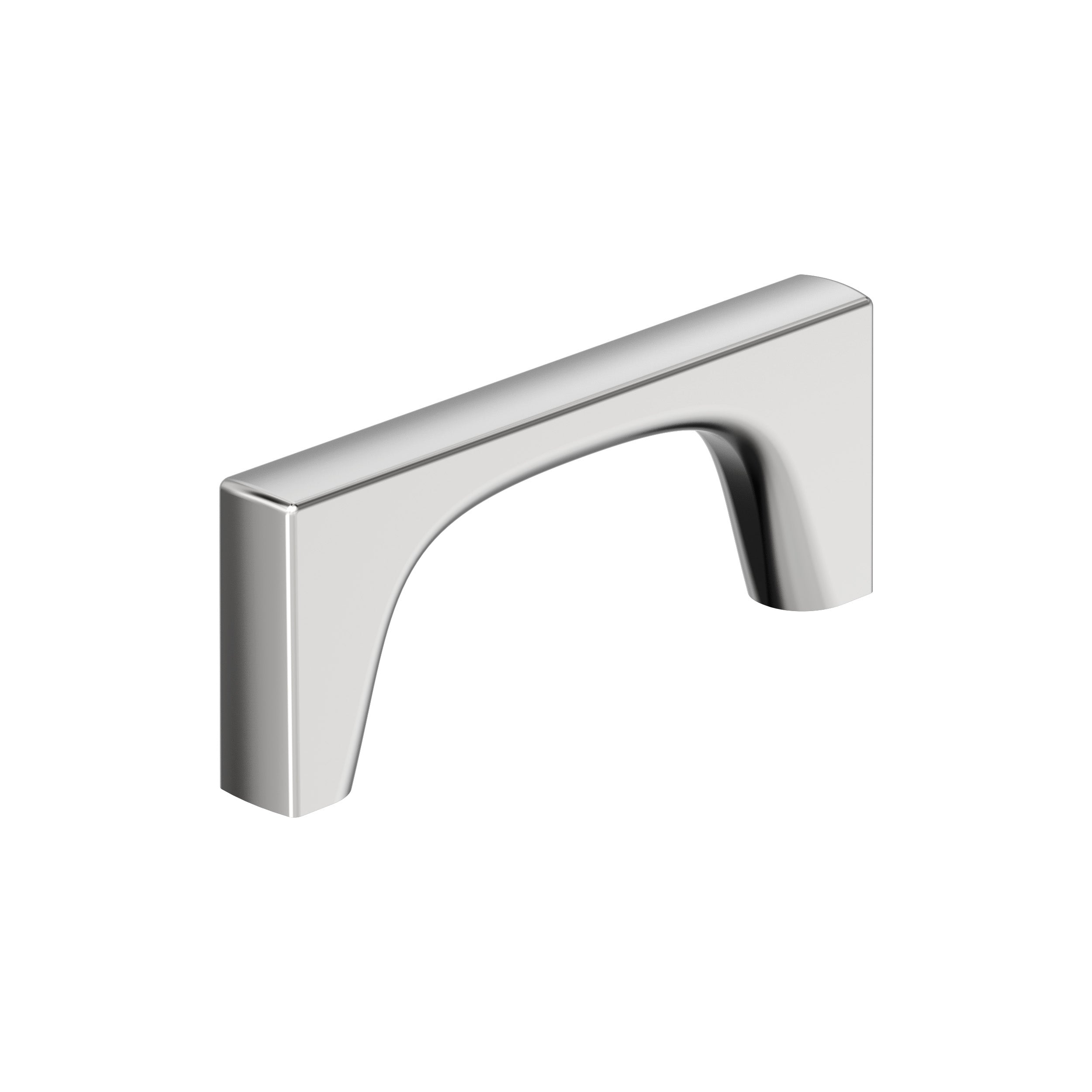 Merced 3 inch (76mm) Center-to-Center Polished Chrome Cabinet Pull