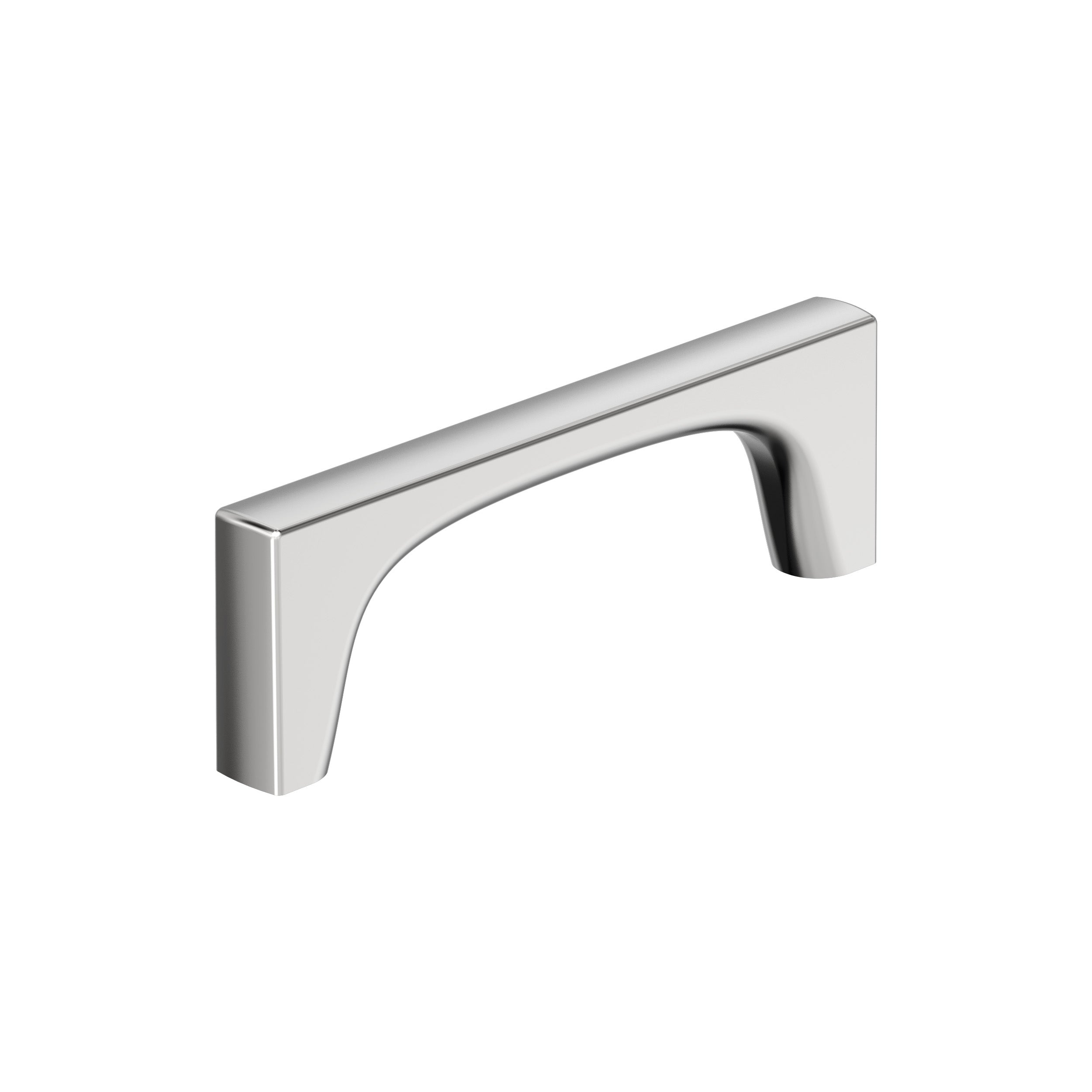 Merced 3-3/4 inch (96mm) Center-to-Center Polished Chrome Cabinet Pull