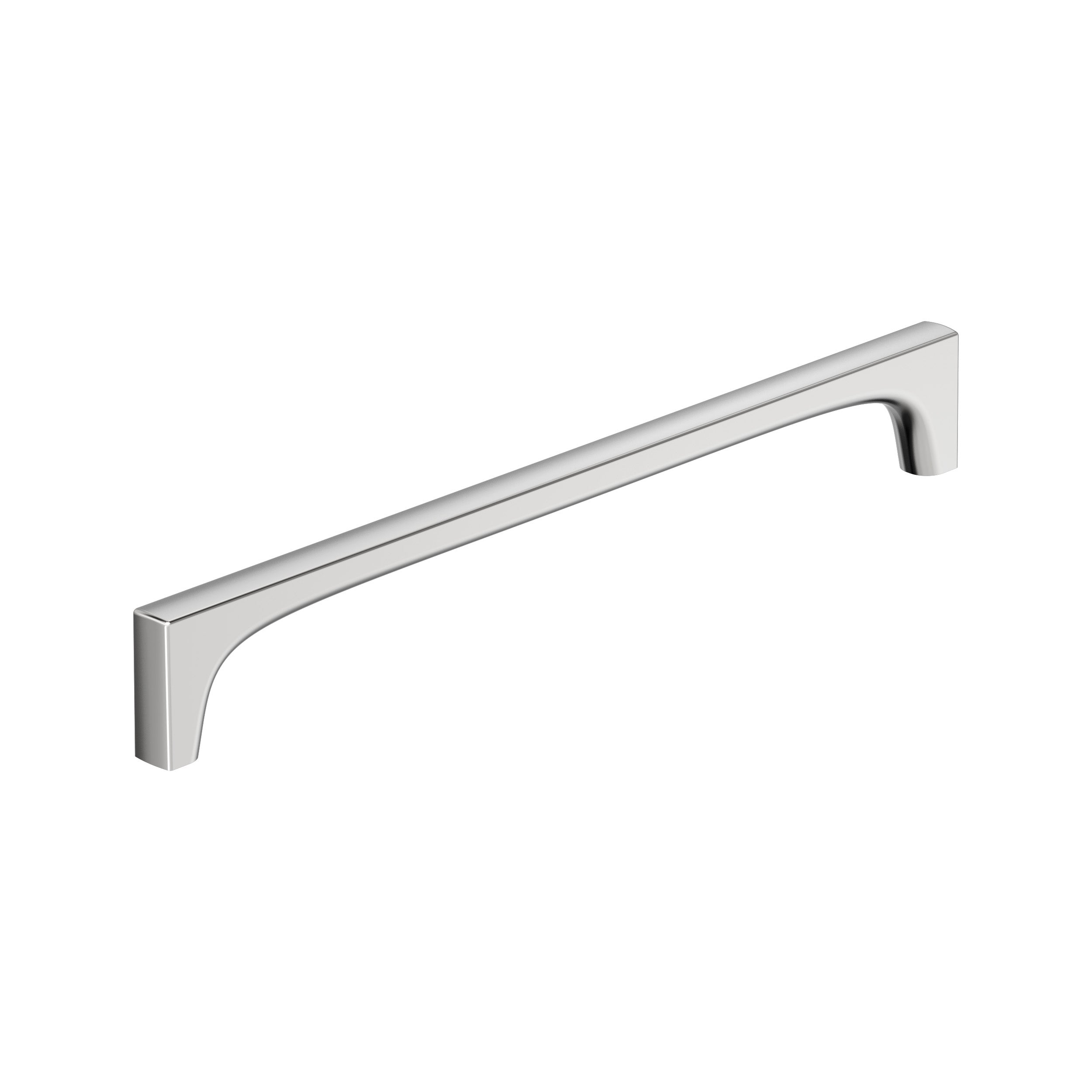 Merced 10-1/16 inch (256mm) Center-to-Center Polished Chrome Cabinet Pull