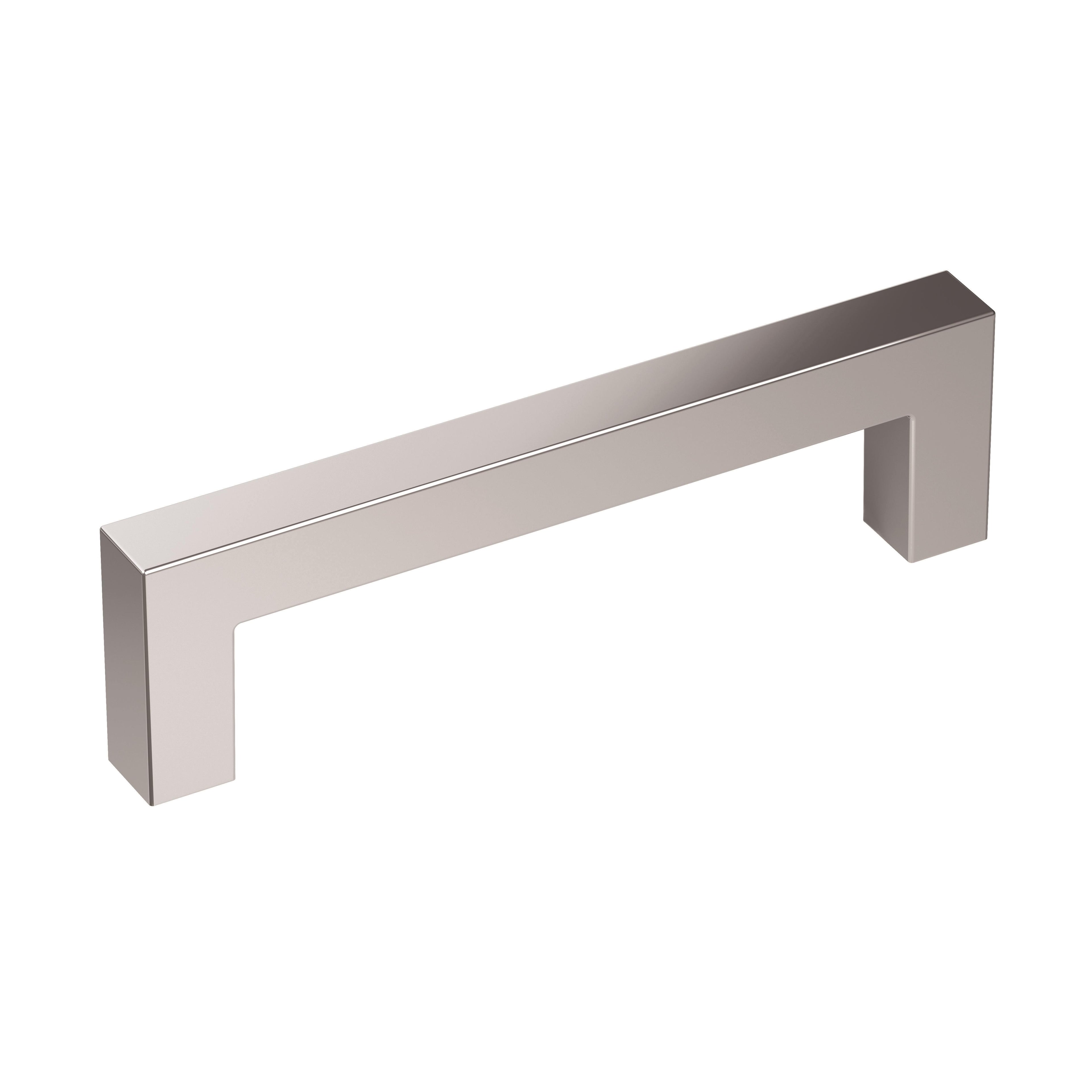 Monument 3-3/4 inch (96mm) Center-to-Center Polished Chrome Cabinet Pull