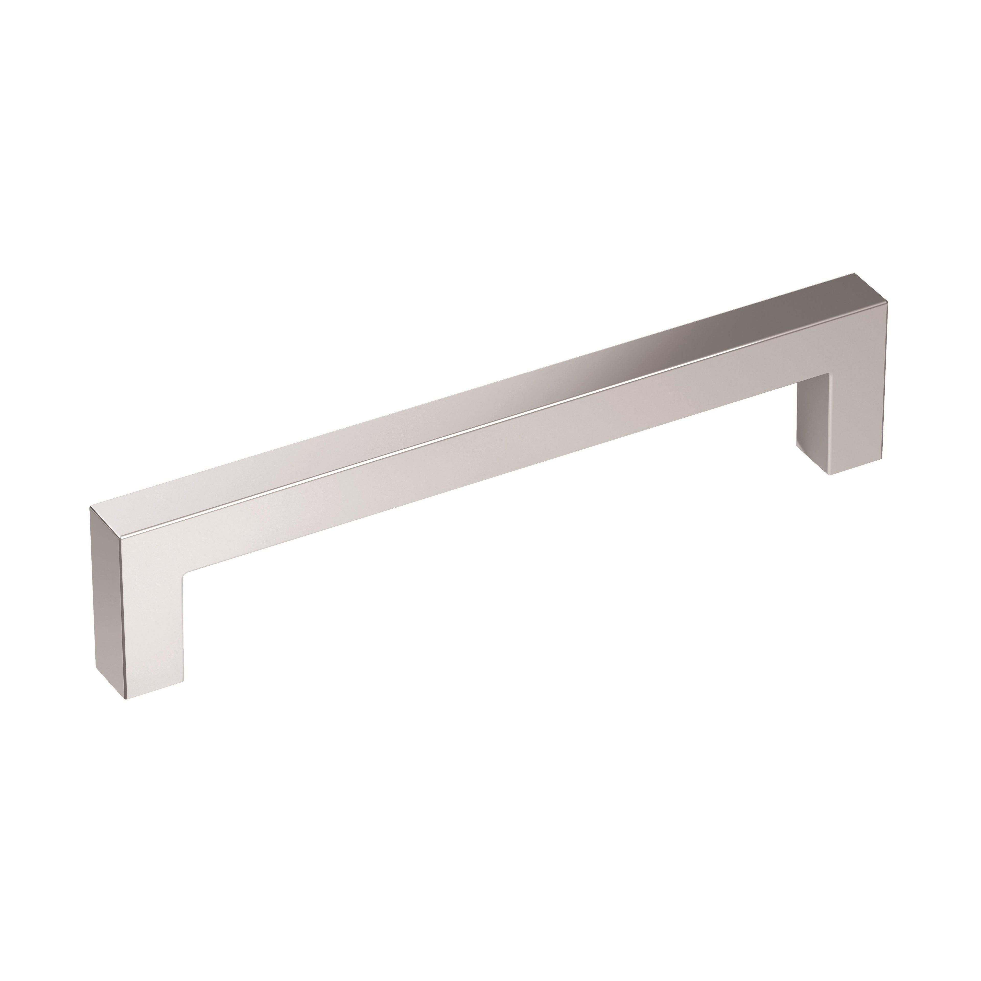 Monument 5-1/16 inch (128mm) Center-to-Center Polished Chrome Cabinet Pull