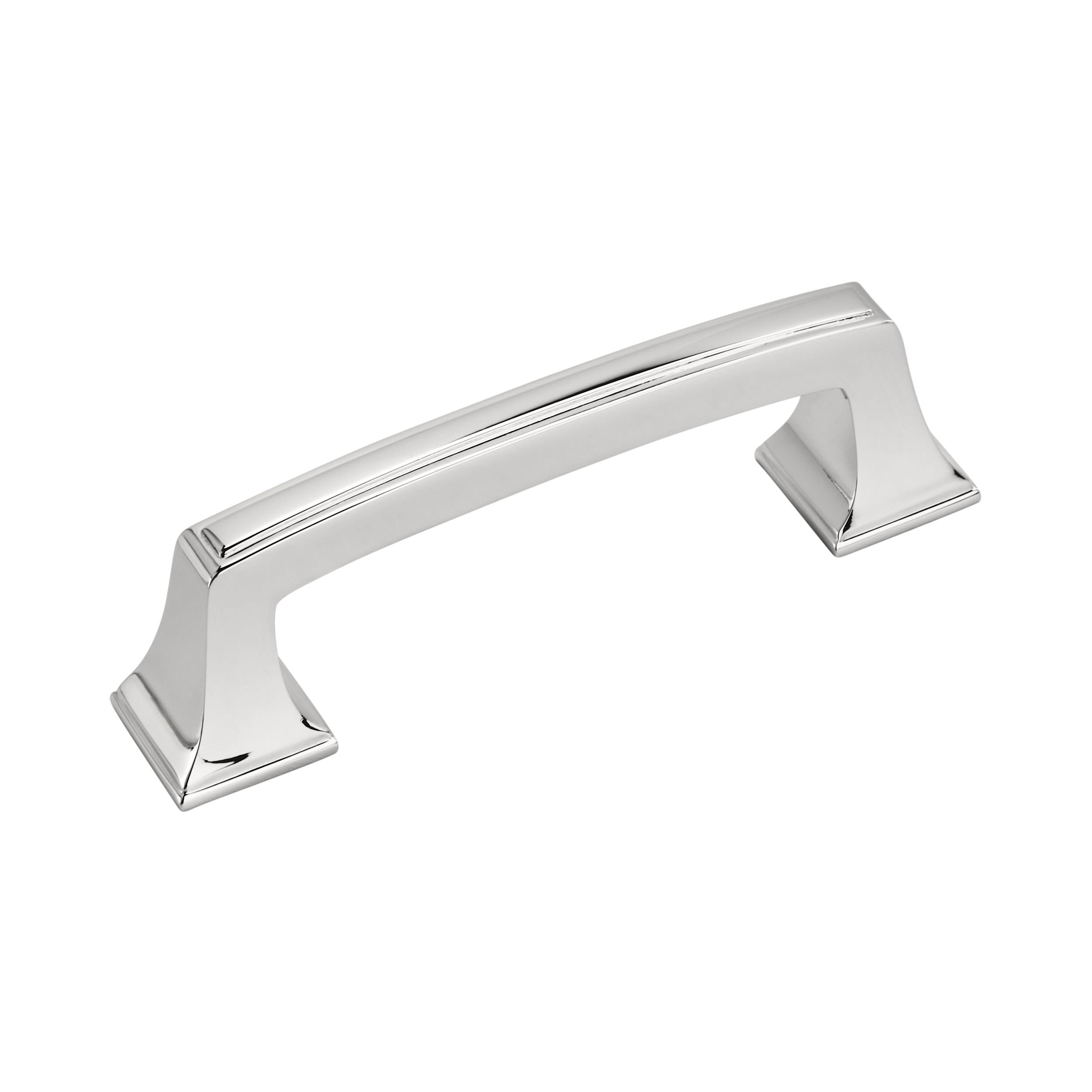 Mulholland 3 inch (76mm) Center-to-Center Polished Chrome Cabinet Pull