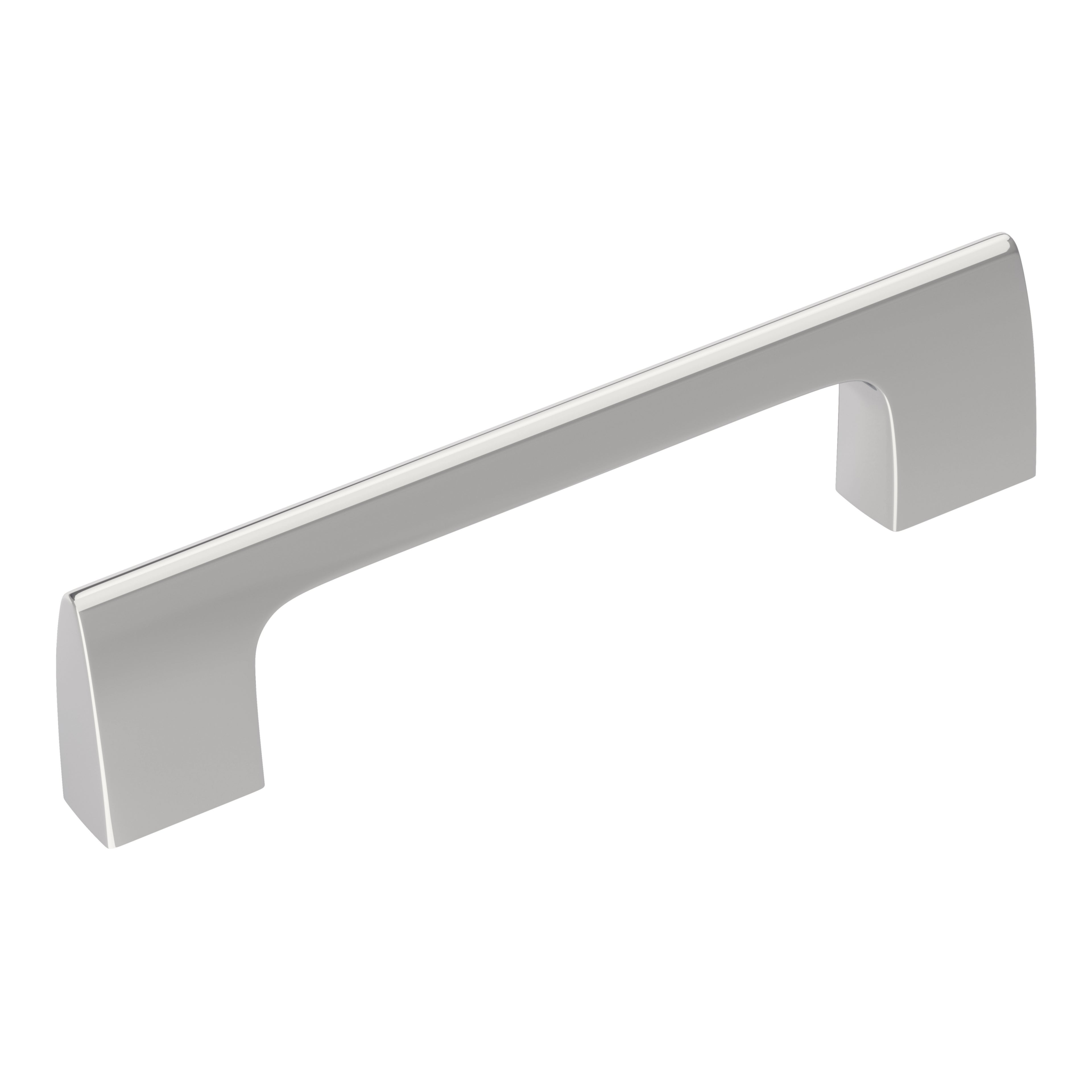 Riva 3-3/4 inch (96mm) Center-to-Center Polished Chrome Cabinet Pull