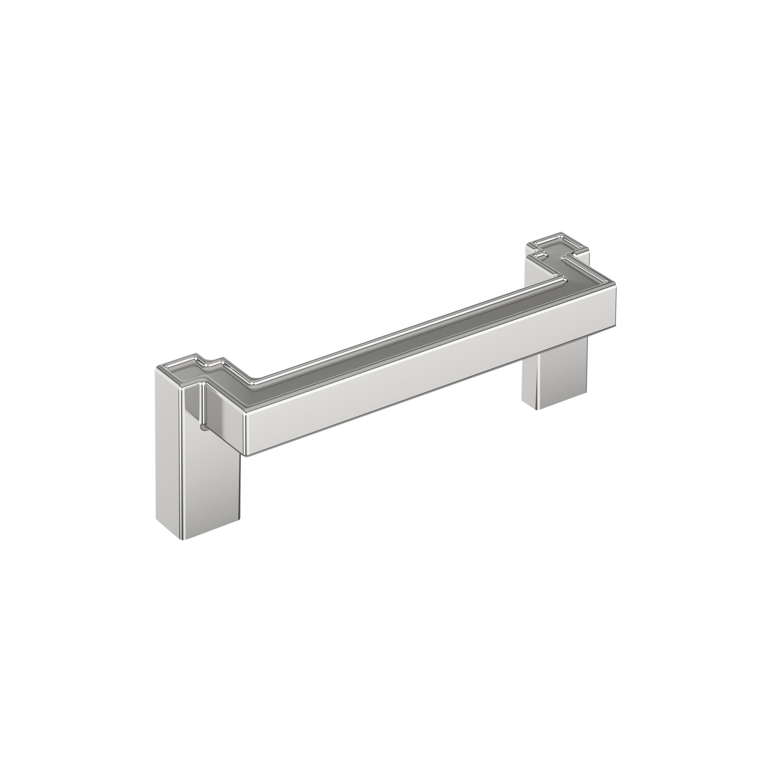 Rockhurst 3-3/4 inch (96mm) Center-to-Center Polished Chrome Cabinet Pull