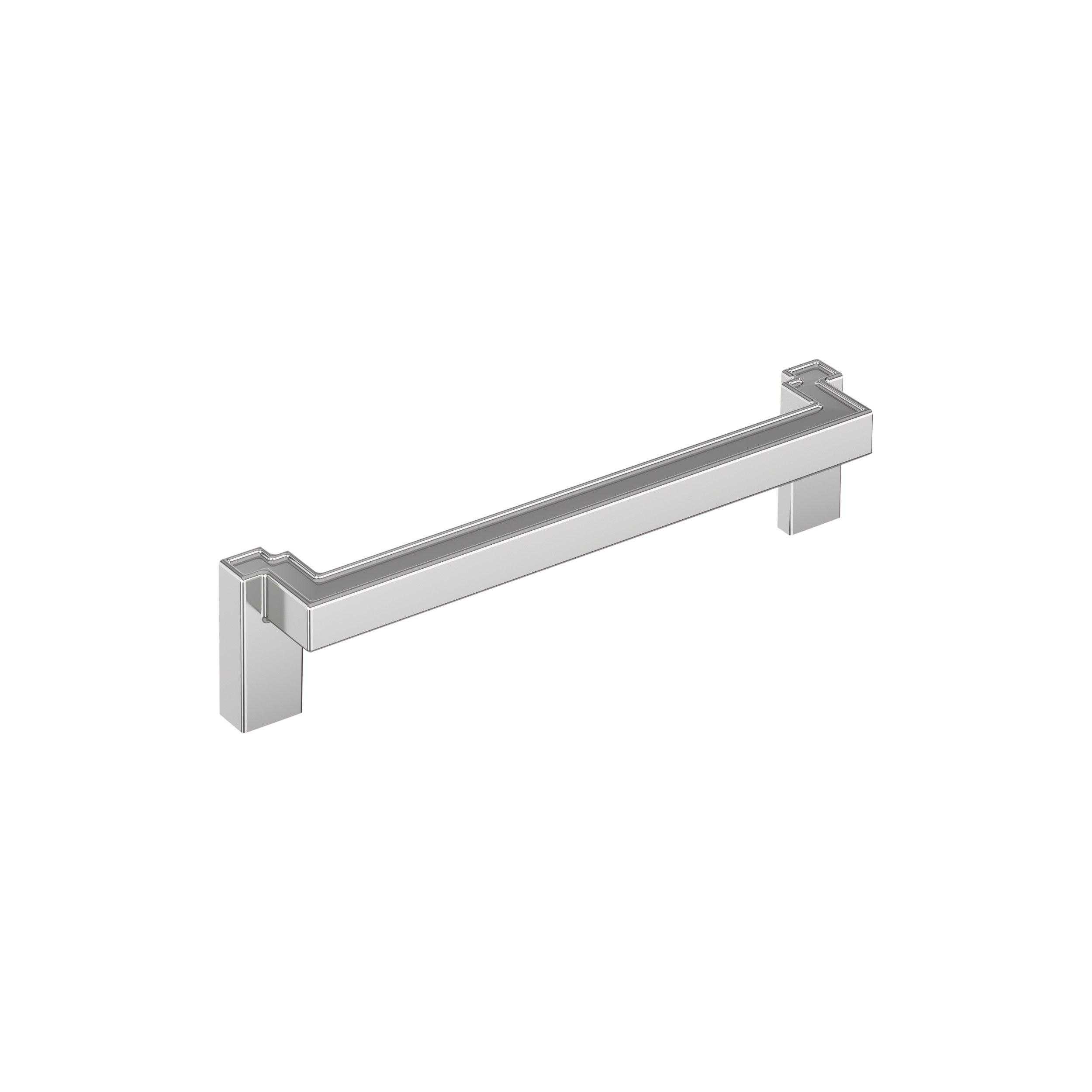 Rockhurst 6-5/16 inch (160mm) Center-to-Center Polished Chrome Cabinet Pull