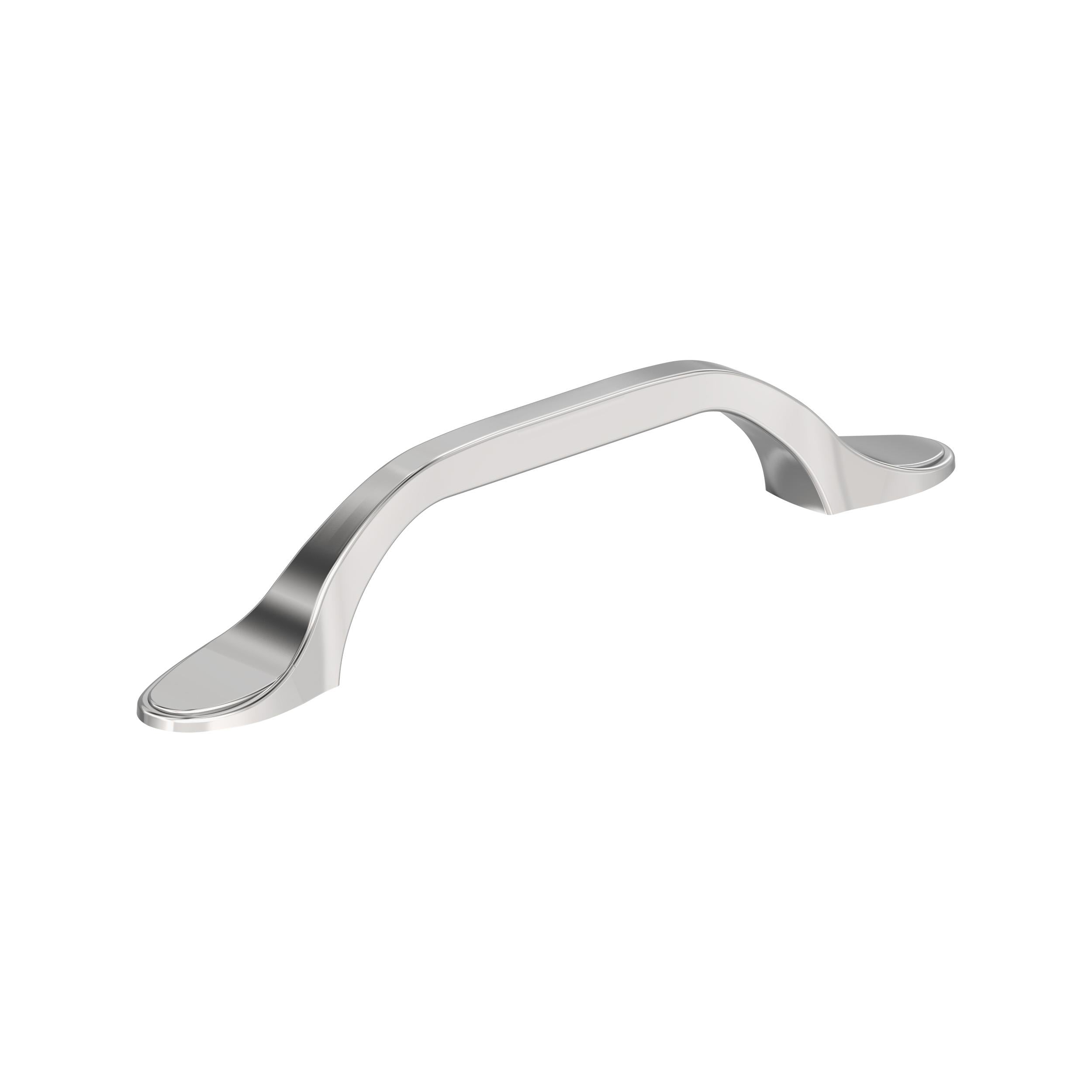 Ravino 3-3/4 inch (96mm) Center-to-Center Polished Chrome Cabinet Pull
