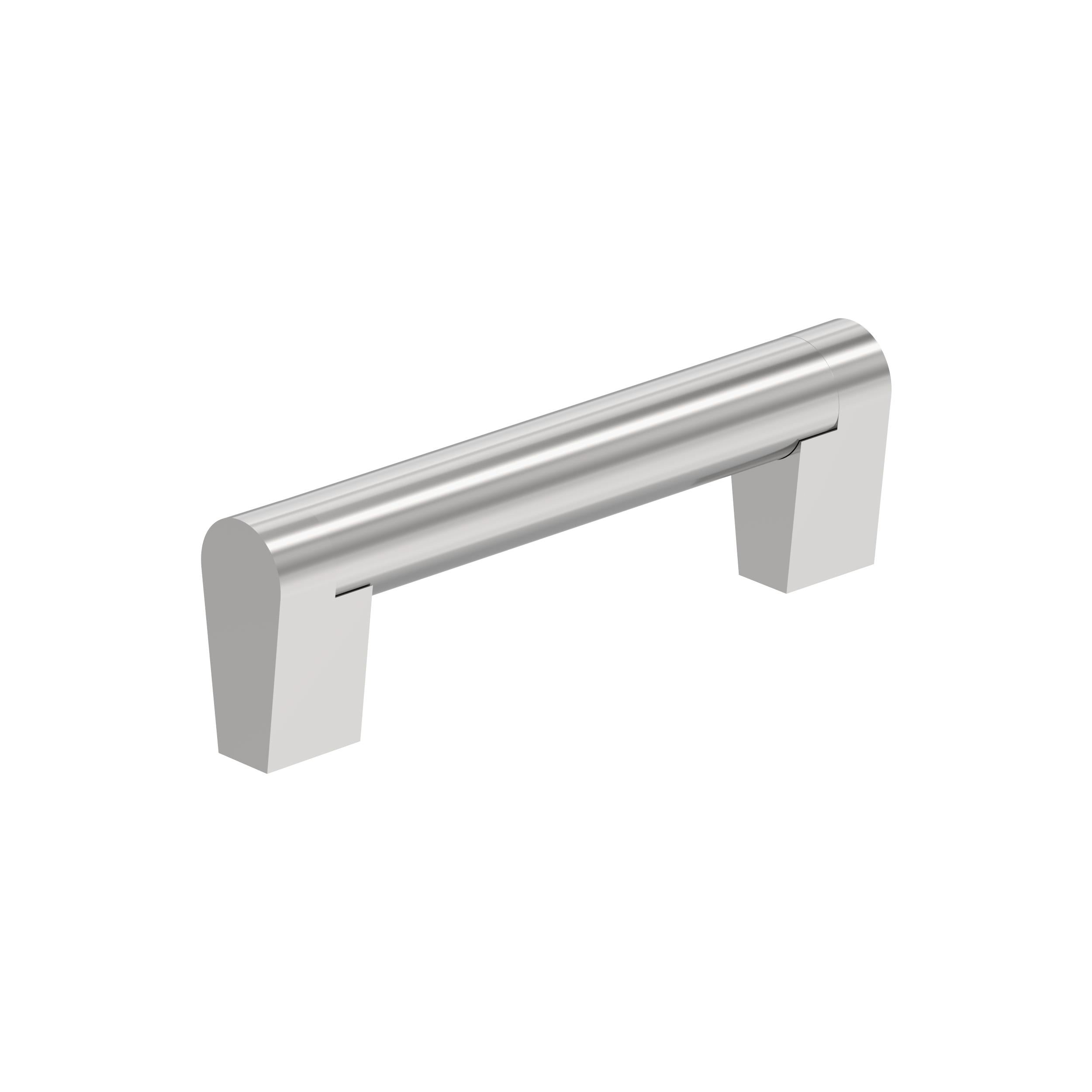 Composite 3-3/4 inch (96mm) Center-to-Center Polished Chrome Cabinet Pull