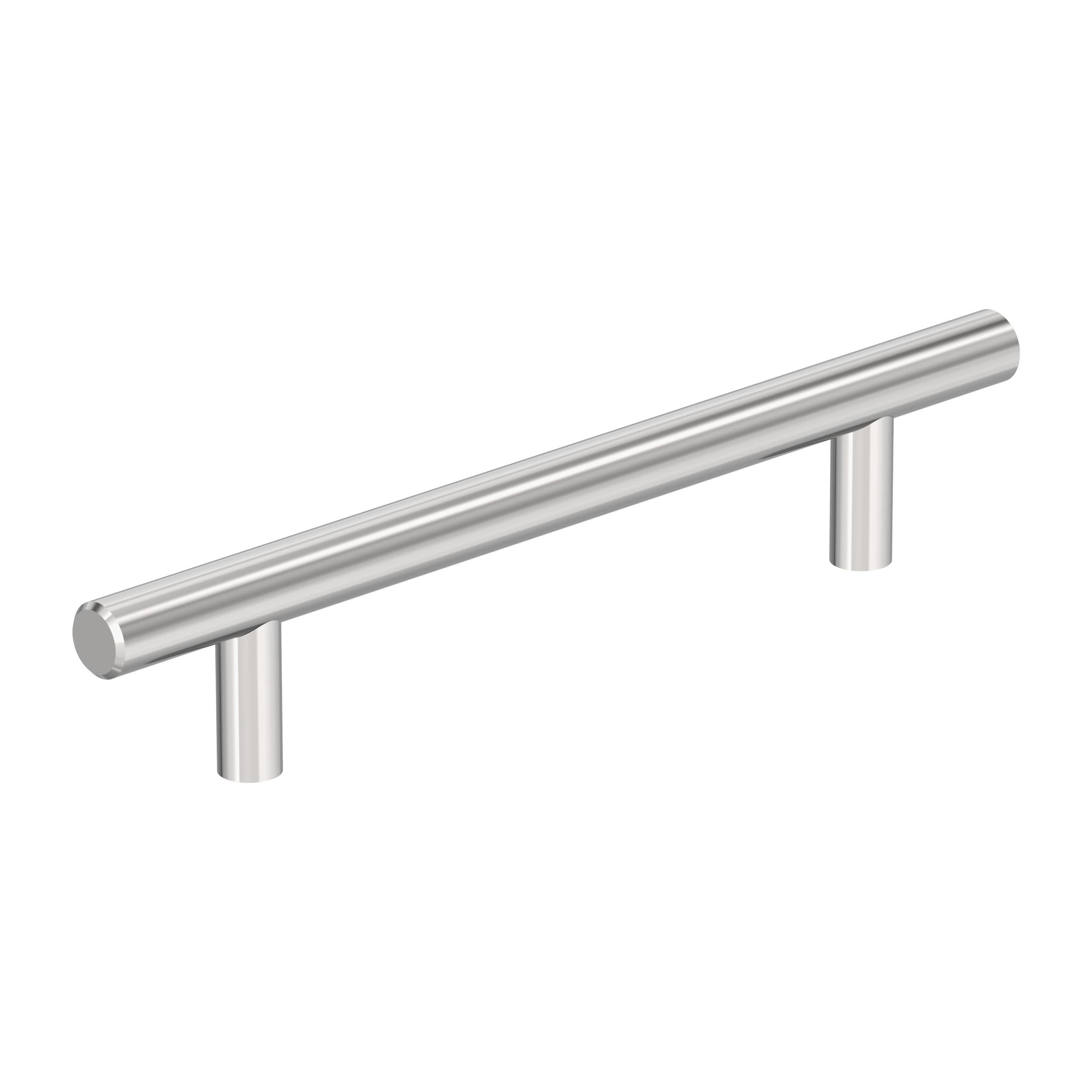 Bar Pulls Hollow 5-1/16 inch (128mm) Center-to-Center Polished Chrome Cabinet Pull