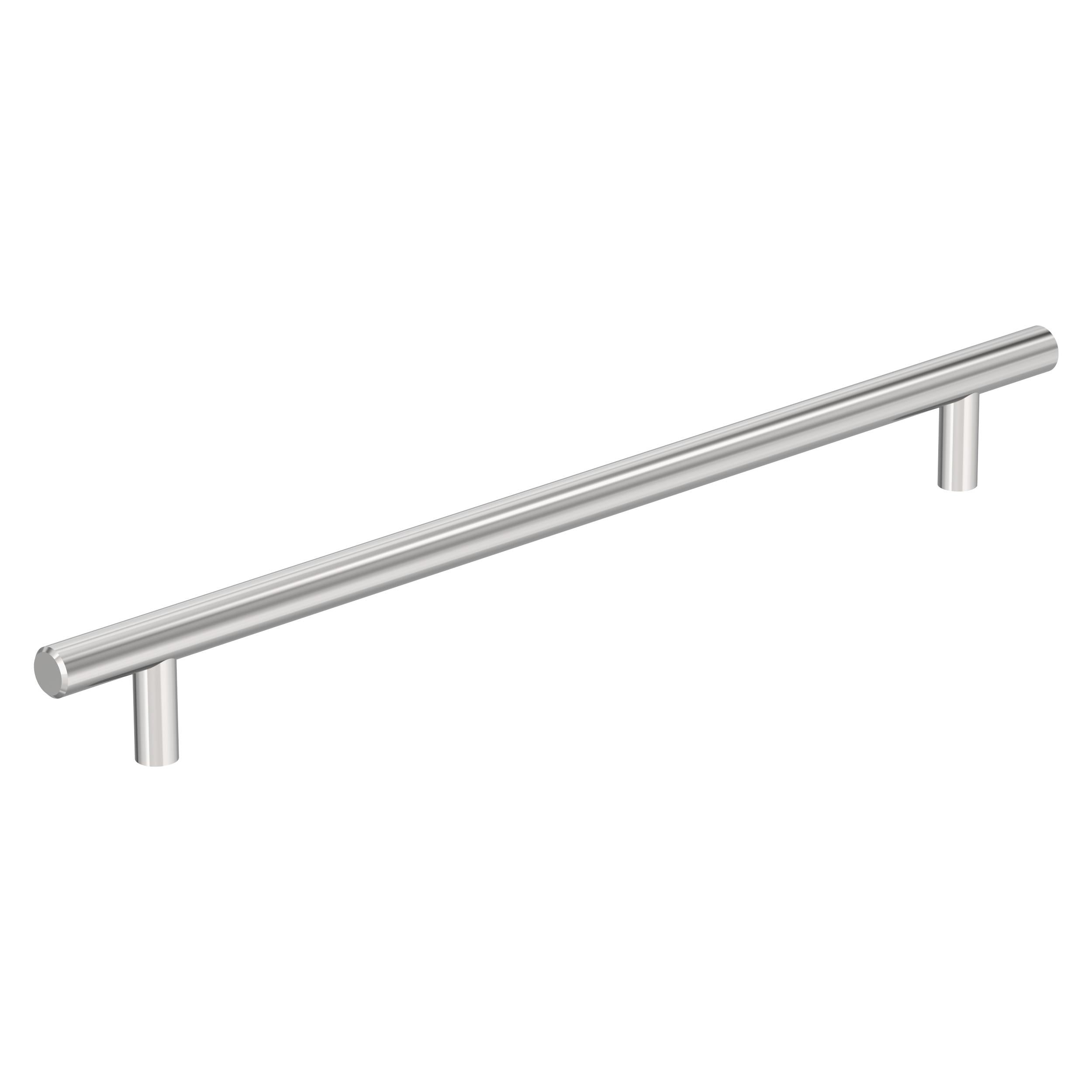 Bar Pulls Hollow 10-1/16 inch (256mm) Center-to-Center Polished Chrome Cabinet Pull