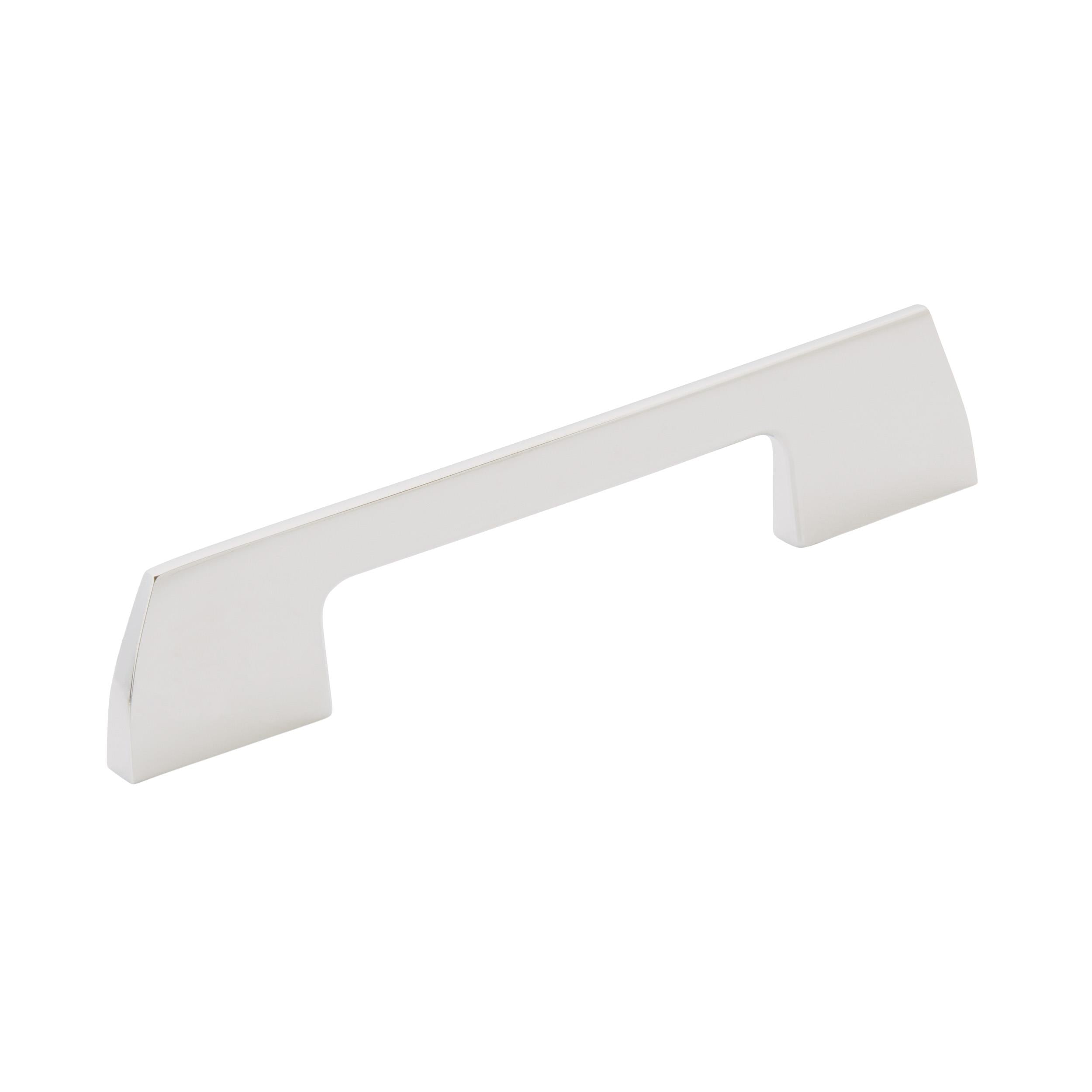 Angle 3-3/4 inch (96mm) Center-to-Center Polished Chrome Cabinet Pull