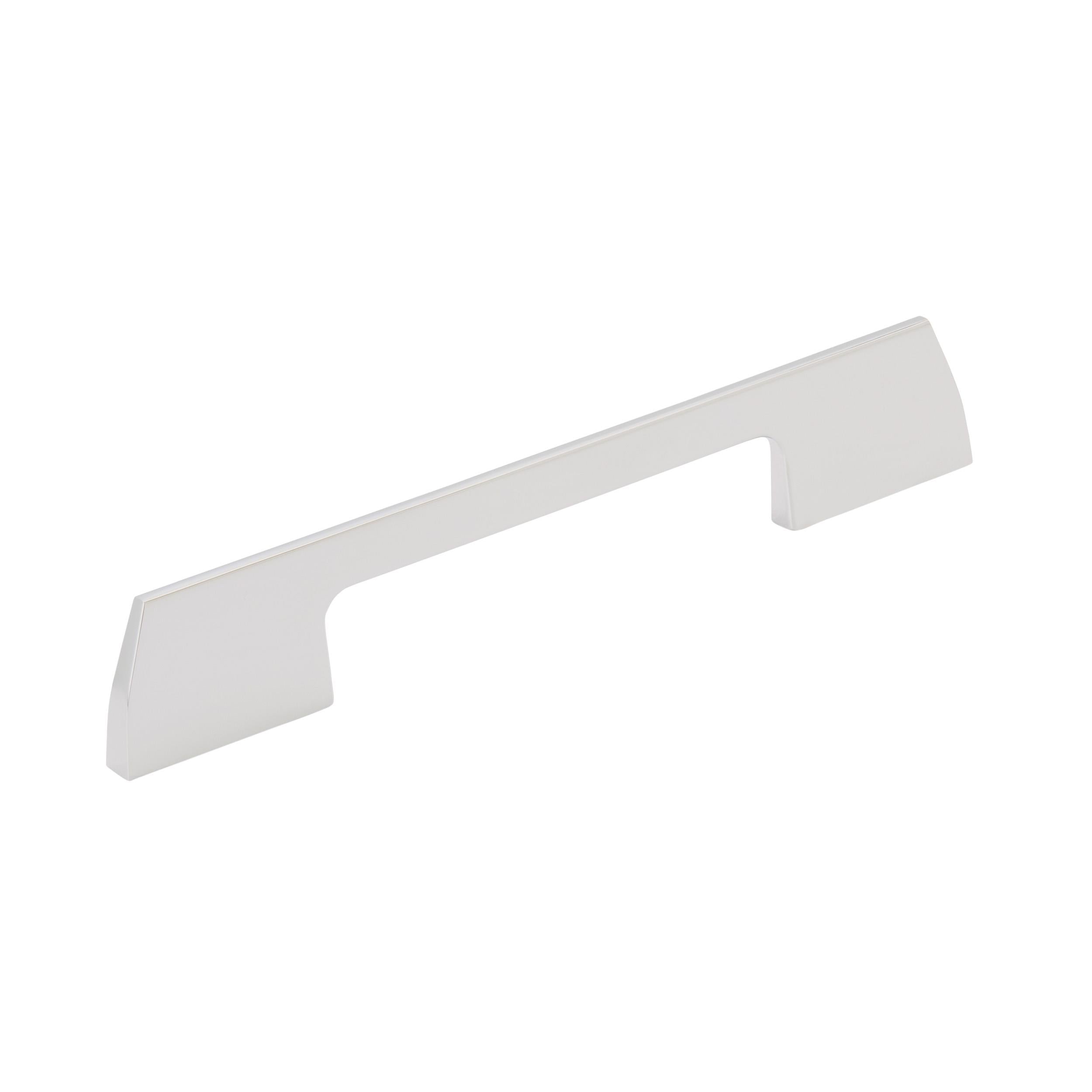 Angle 5-1/16 inch (128mm) Center-to-Center Polished Chrome Cabinet Pull