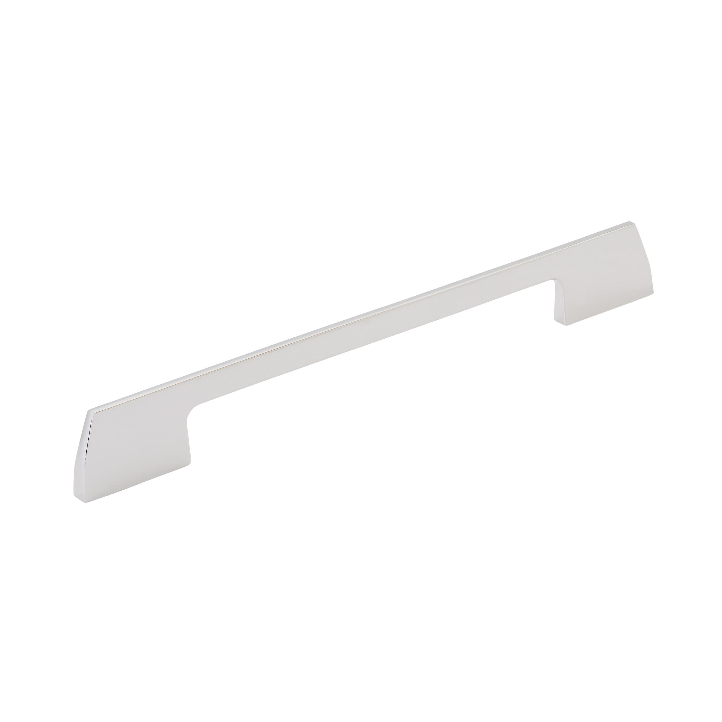 Angle 7-9/16 inch (192mm) Center-to-Center Polished Chrome Cabinet Pull