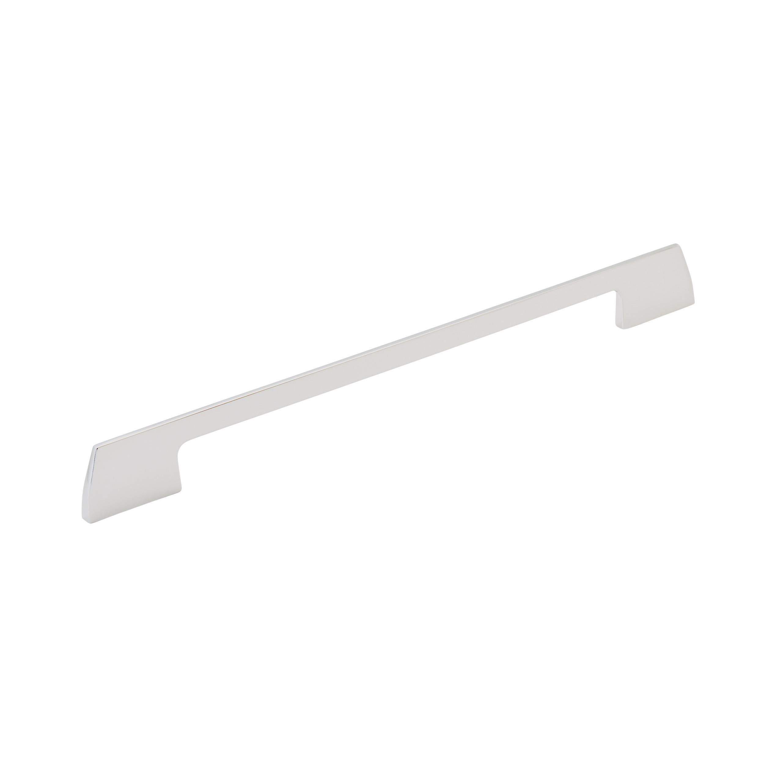 Angle 10-1/16 inch (256mm) Center-to-Center Polished Chrome Cabinet Pull