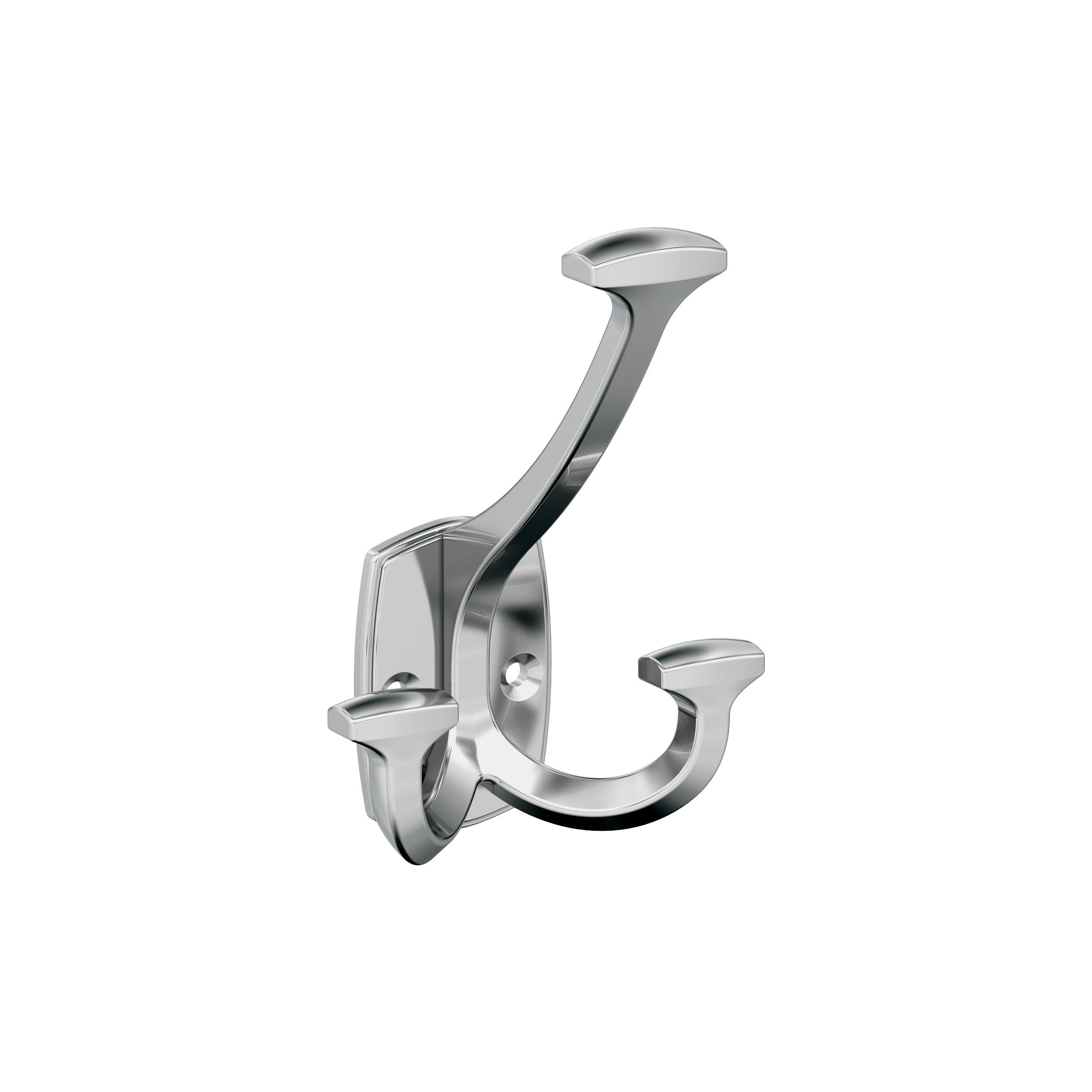 Vicinity Triple Prong Polished Chrome Decorative Wall Hook