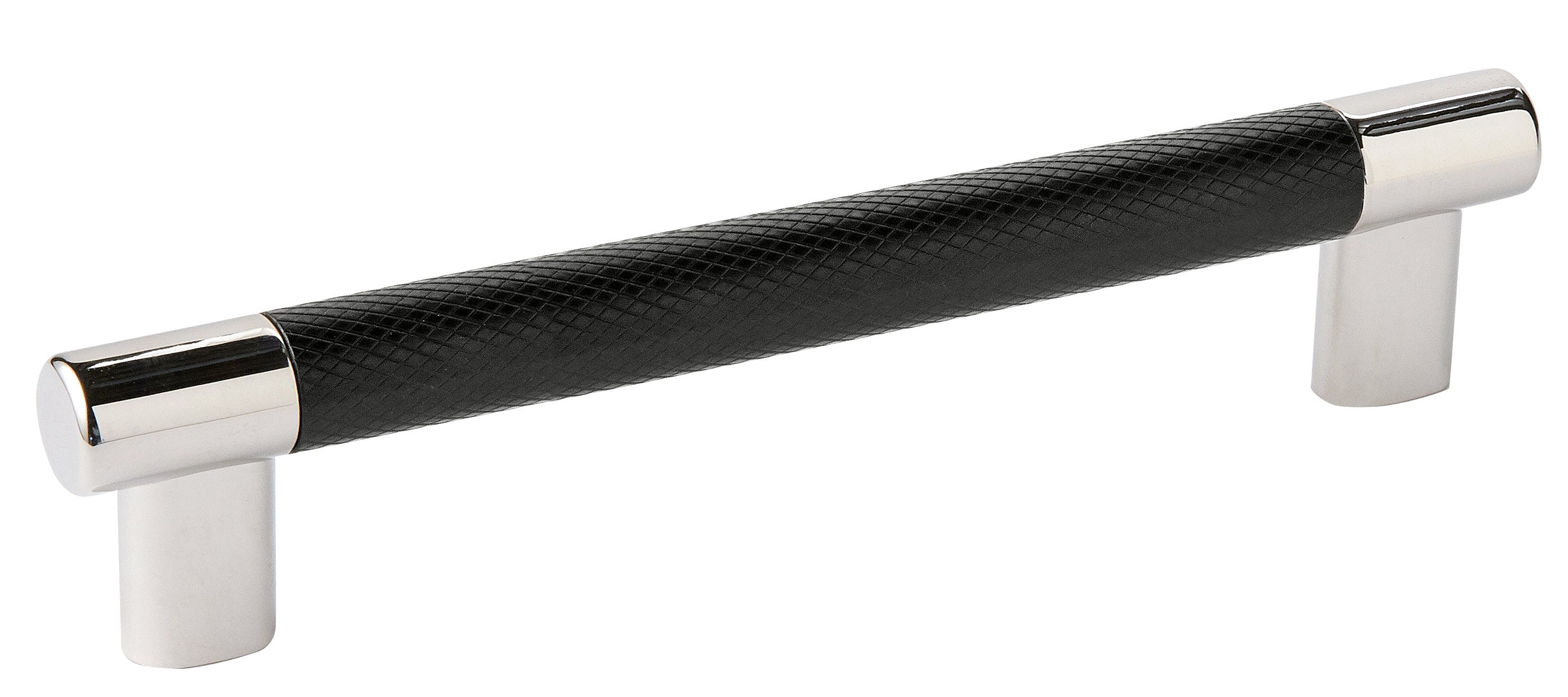 Esquire 6-5/16 inch (160mm) Center-to-Center Polished Nickel/Black Bronze Cabinet Pull