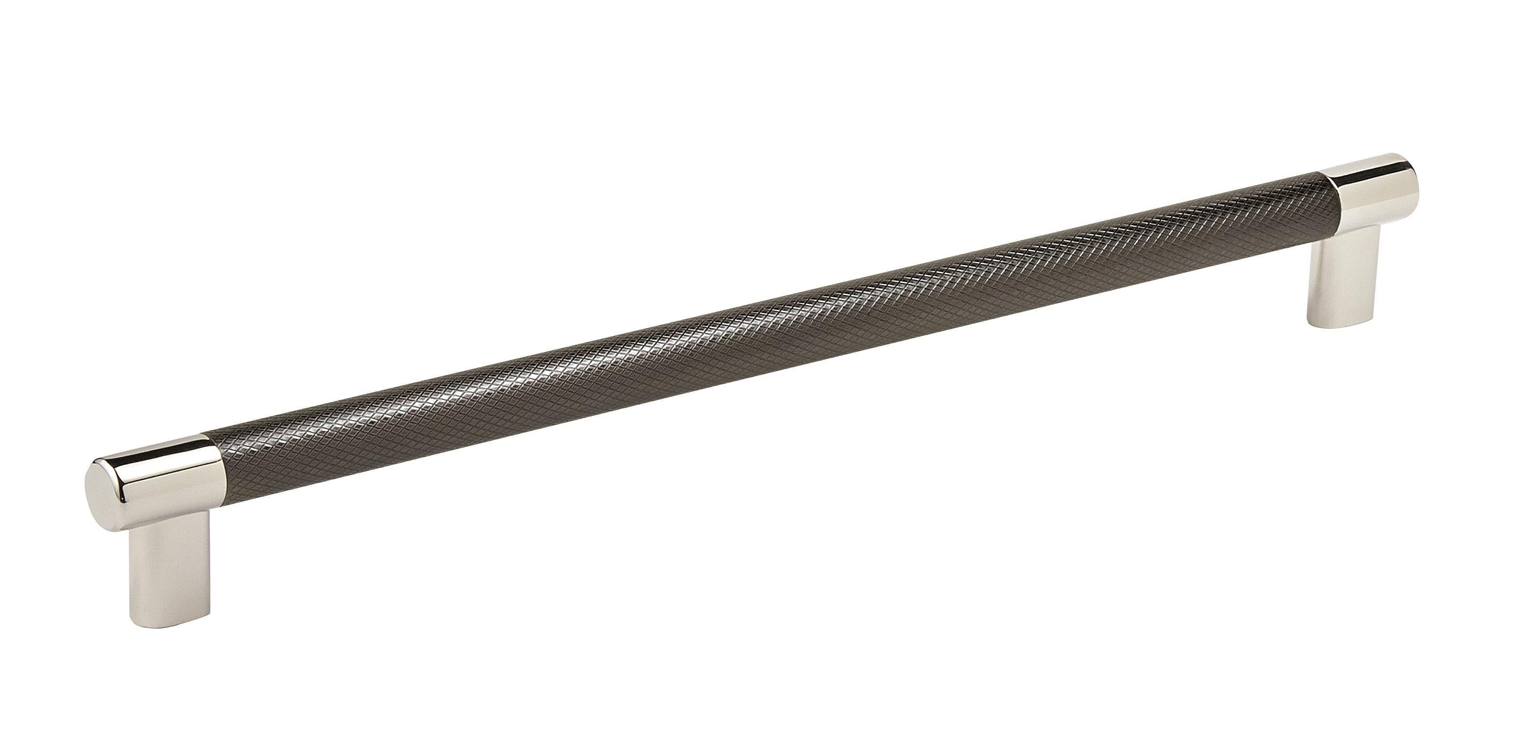 Esquire 12-5/8 inch (320mm) Center-to-Center Polished Nickel/Gunmetal Cabinet Pull