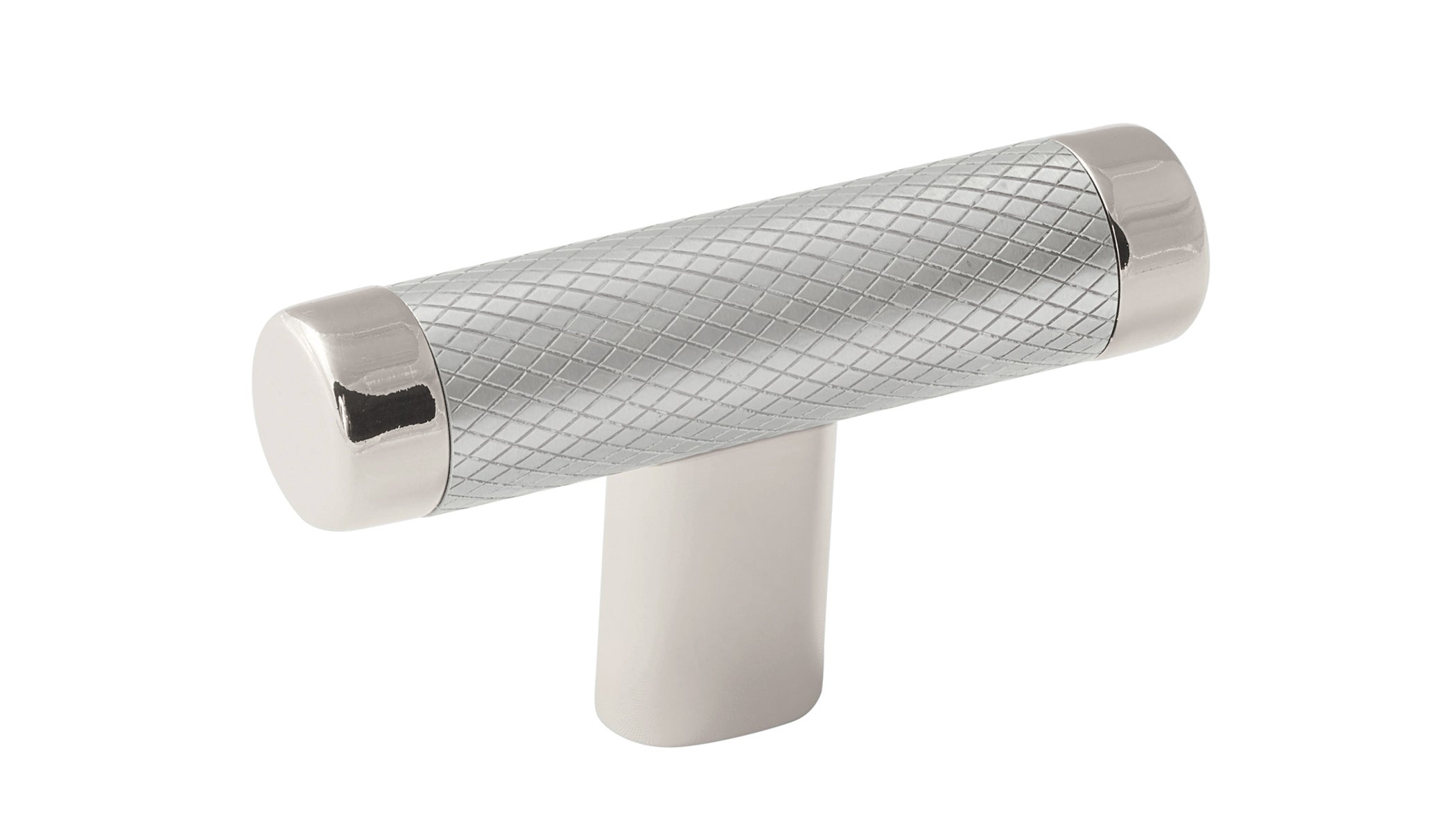 Esquire 2-5/8 inch (67mm) Length Polished Nickel/Stainless Steel Cabinet Knob