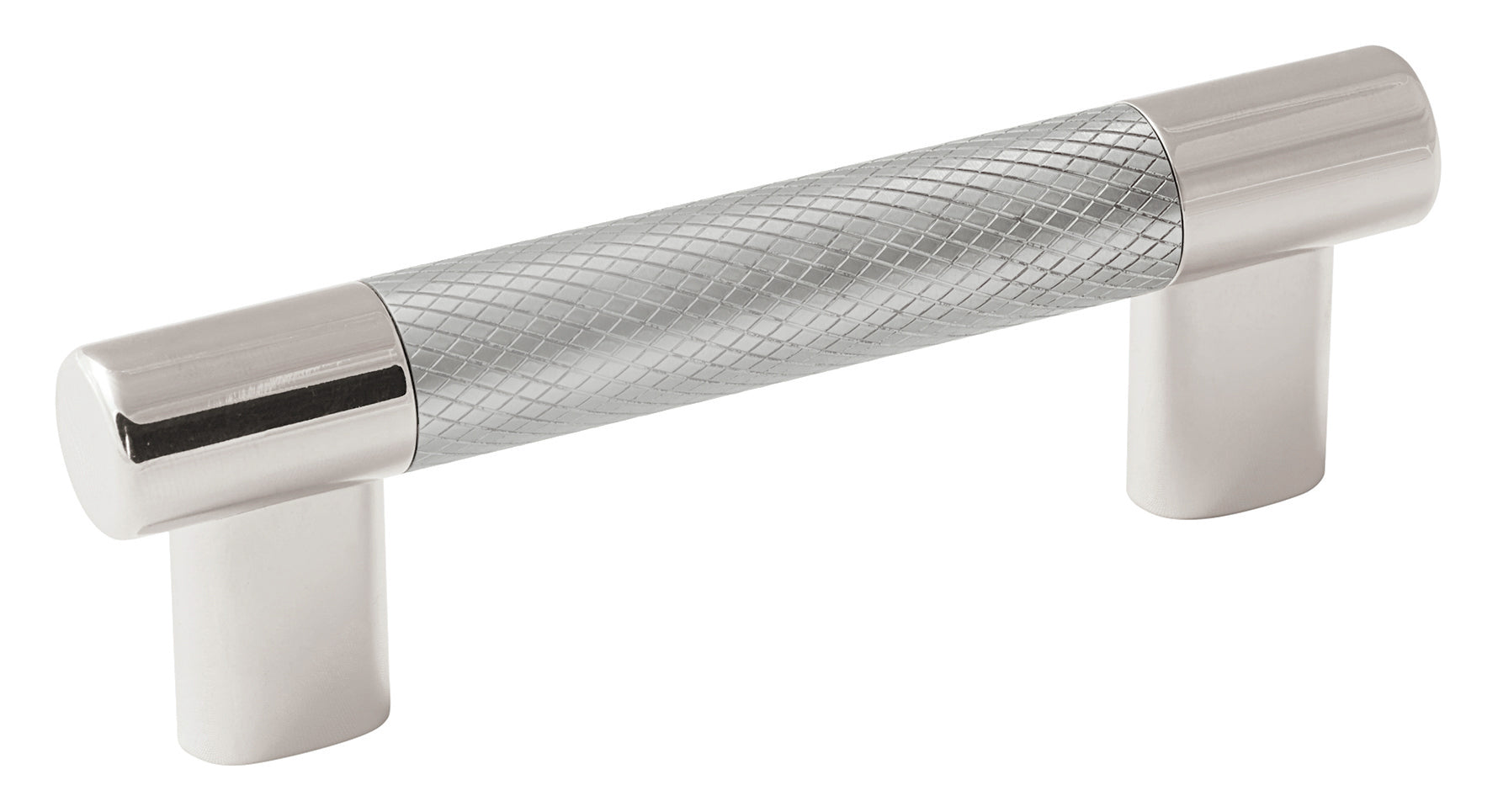 Esquire 3 inch or 3-3/4 inch (76mm or 96mm) Center-to-Center Polished Nickel/Stainless Steel Cabinet Pull