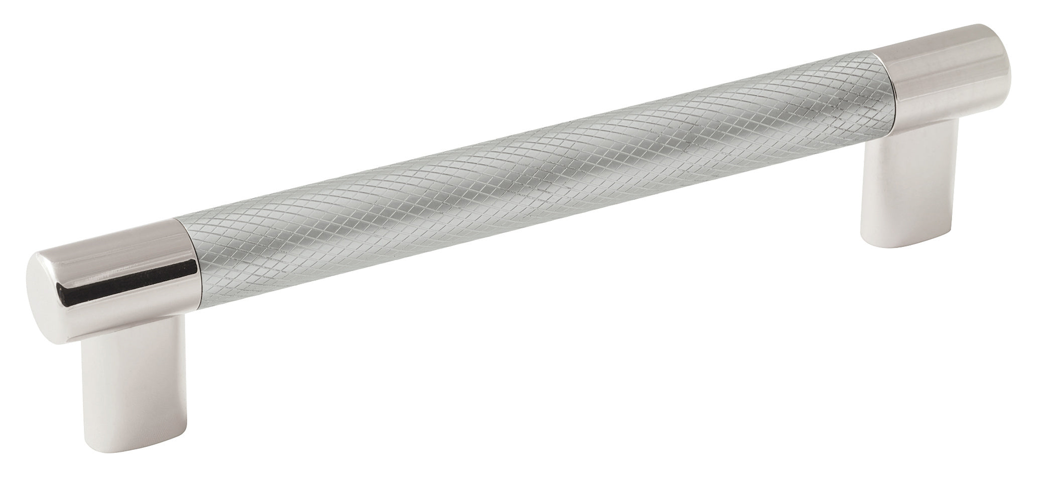 Esquire 6-5/16 inch (160mm) Center-to-Center Polished Nickel/Stainless Steel Cabinet Pull